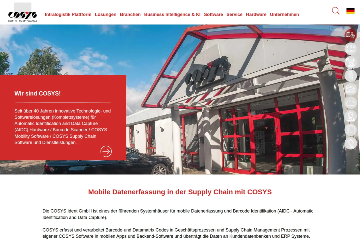 Screenshot of cosys.de