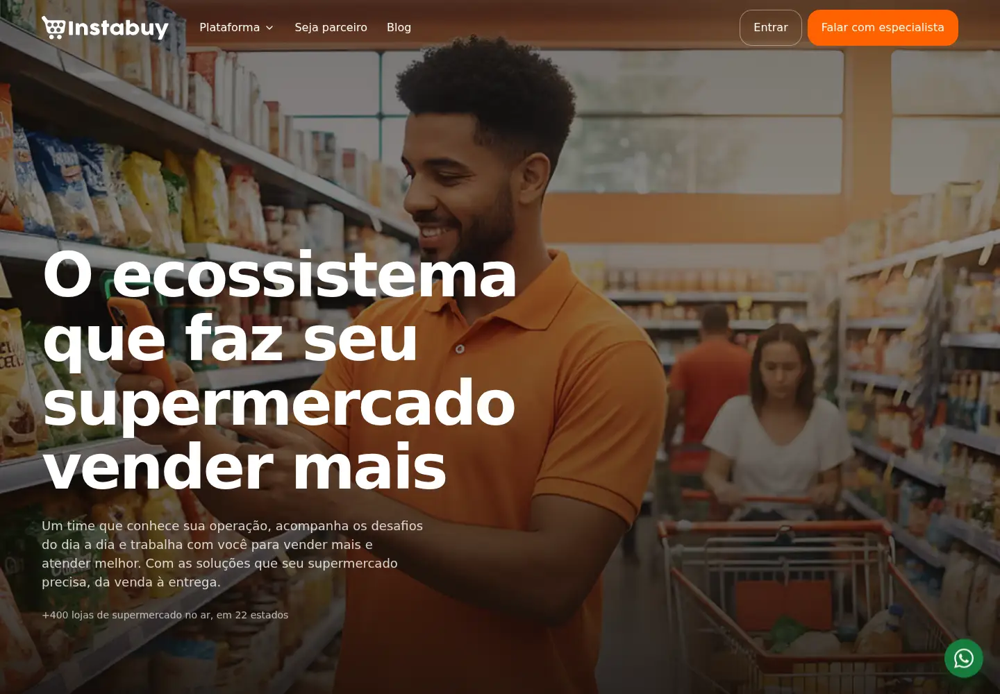 Captured homepage of instabuy.com.br in the current scan