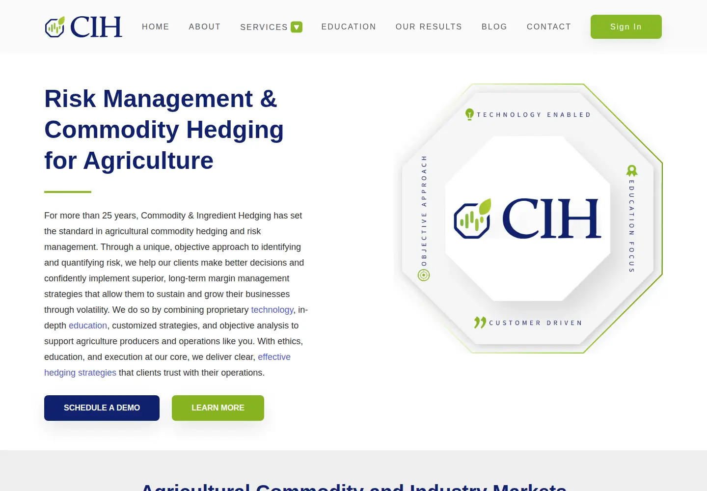 Screenshot of cihedging.com