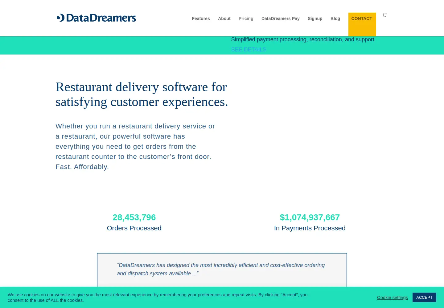 Screenshot of datadreamers.com