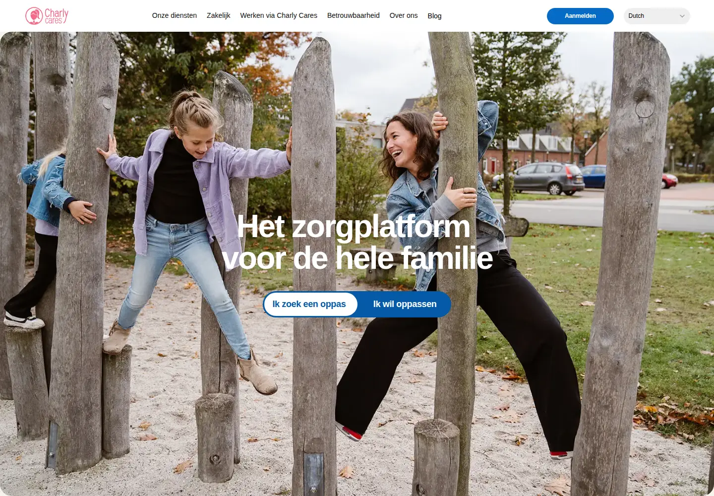 Screenshot of charlycares.com