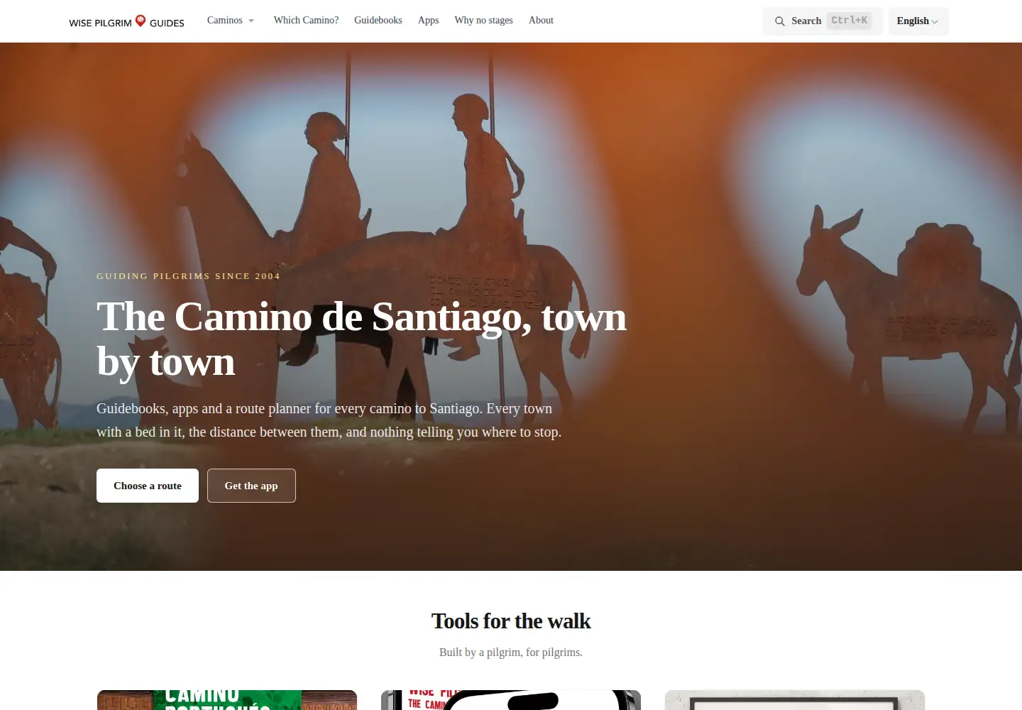 Screenshot of wisepilgrim.com