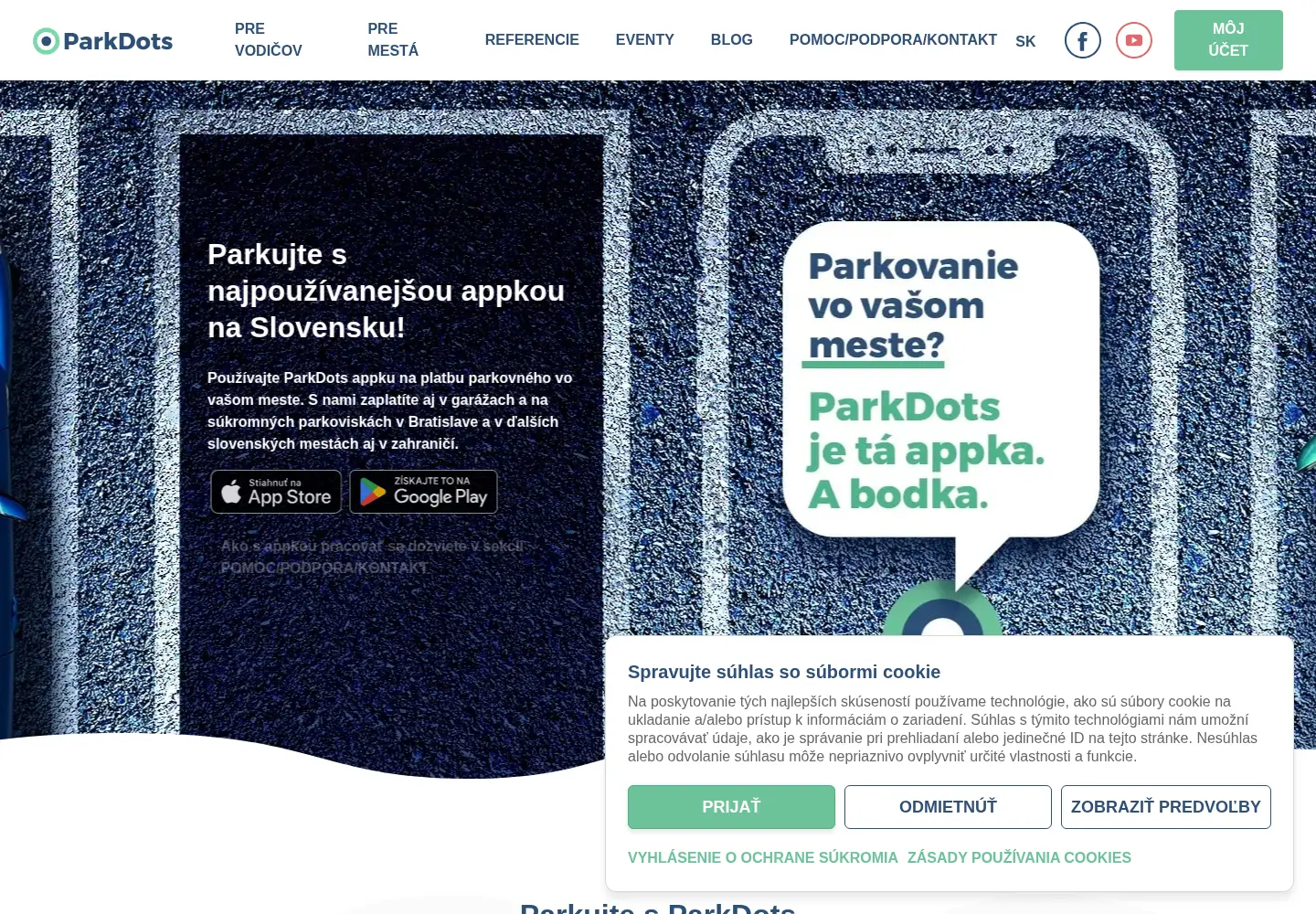 Screenshot of parkdots.com