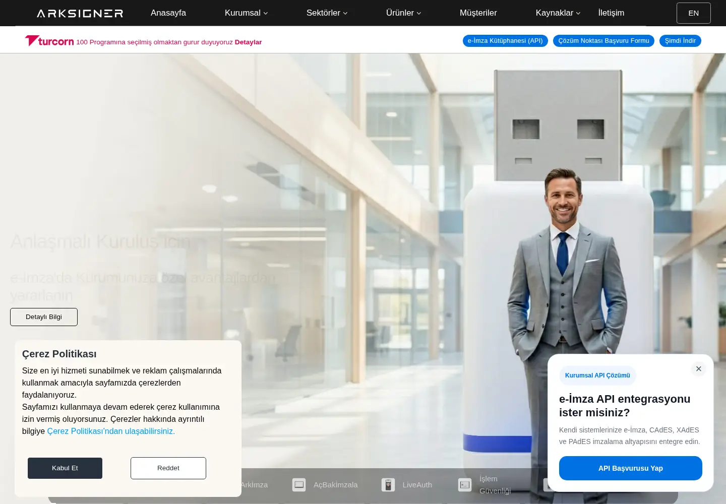 Screenshot of arksigner.com
