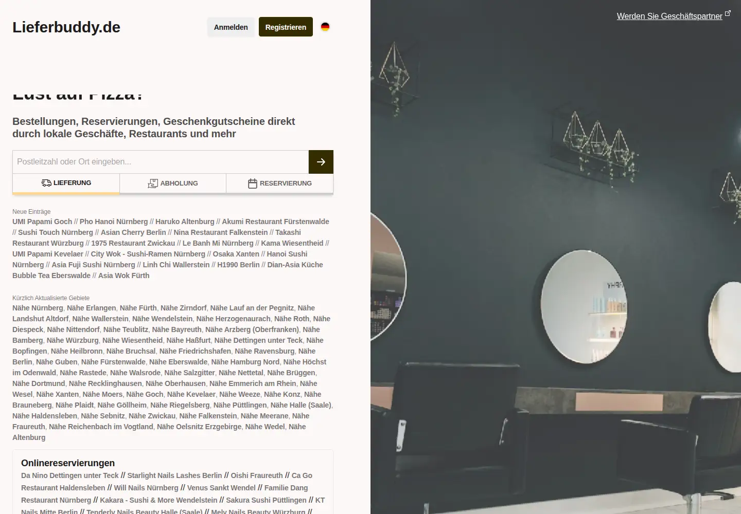 Screenshot of lieferbuddy.de
