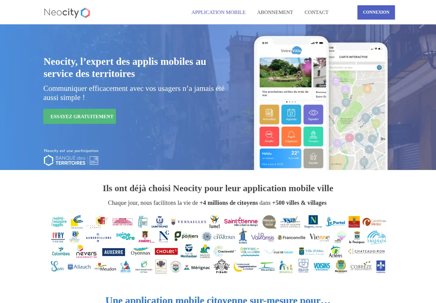 Screenshot of neocity.fr