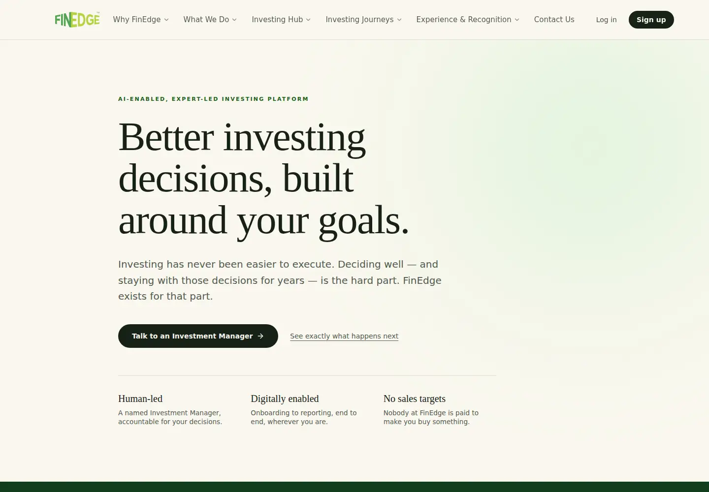 Screenshot of finedge.in