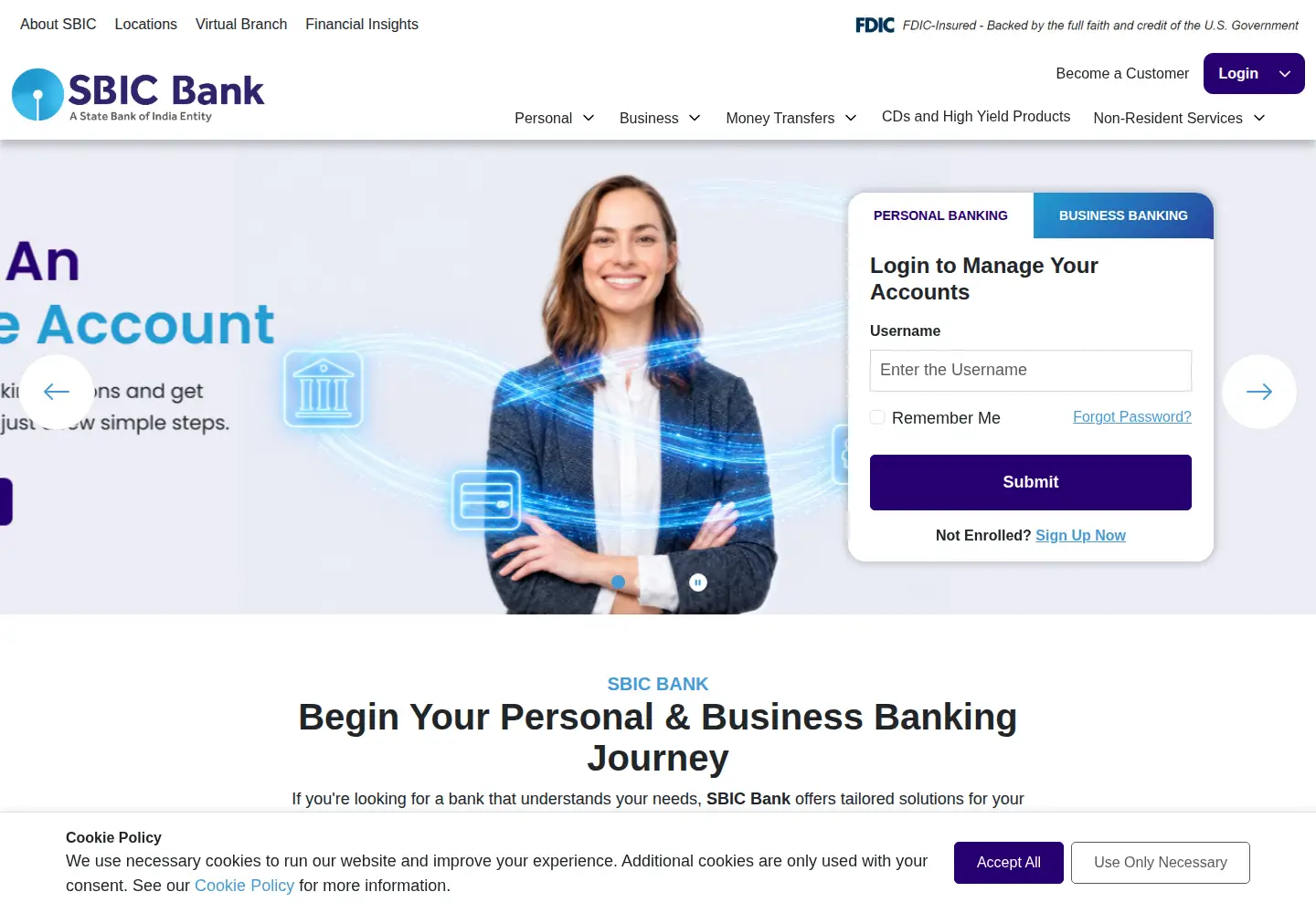 Screenshot of sbical.bank