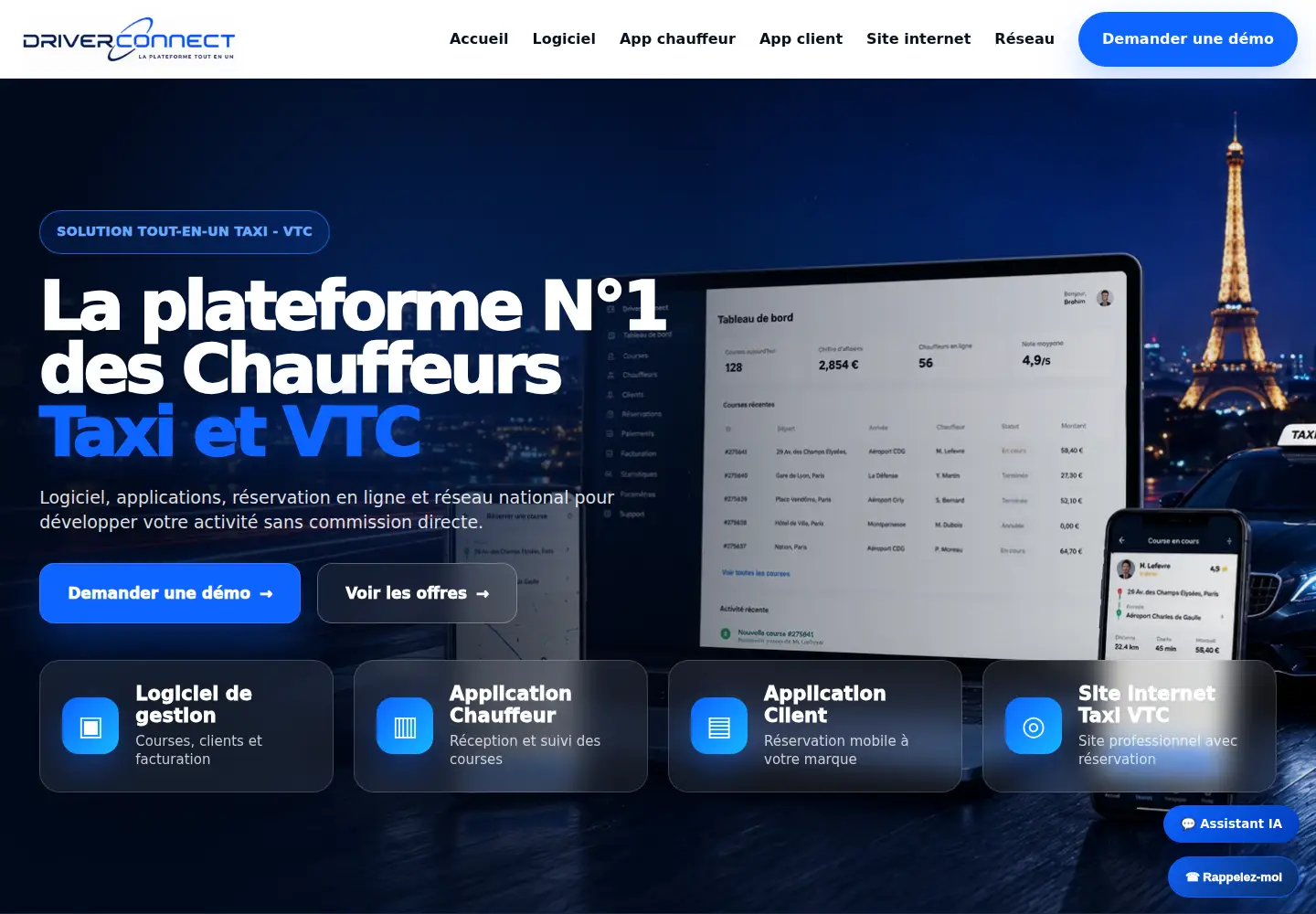 Screenshot of driverconnect.fr