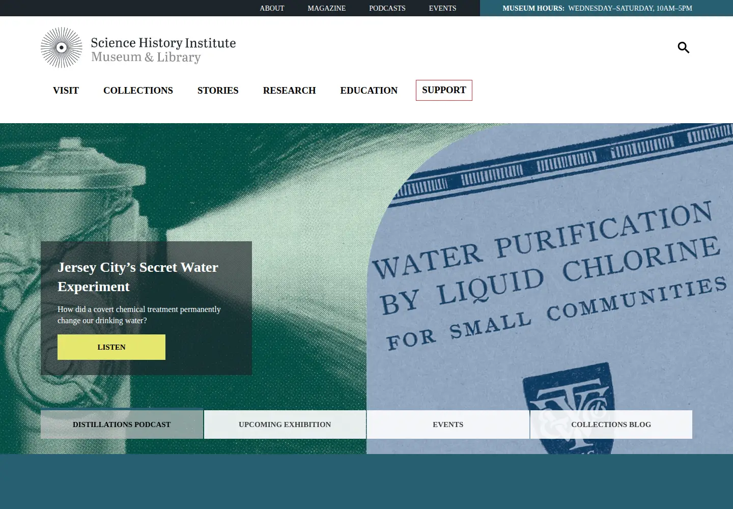 Screenshot of sciencehistory.org