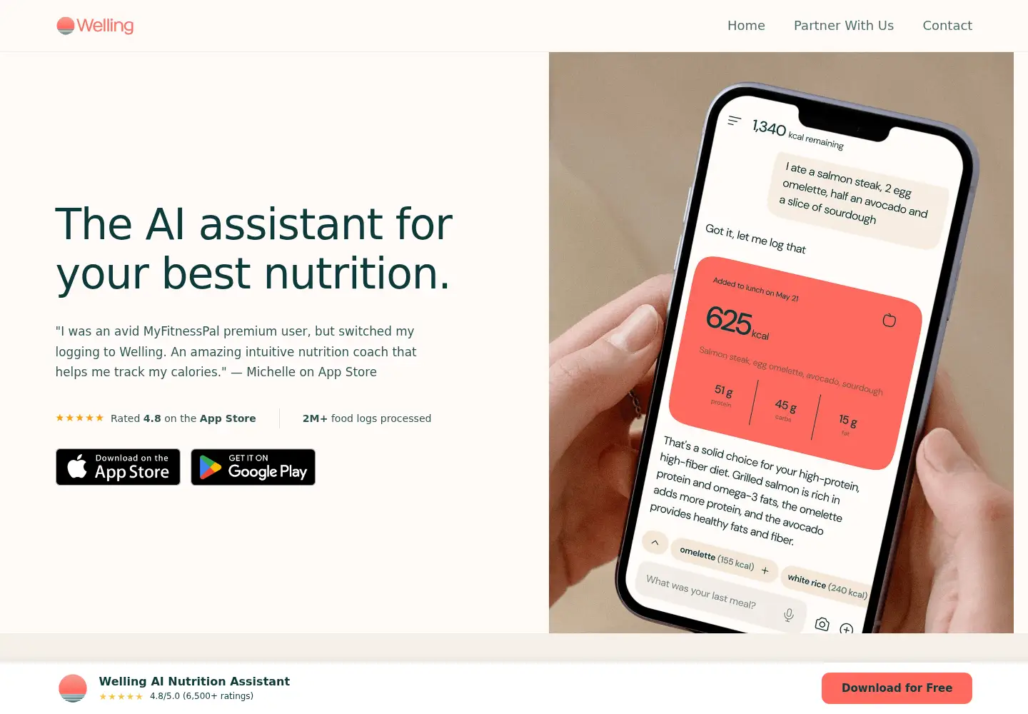 Captured homepage of welling.ai in the current scan