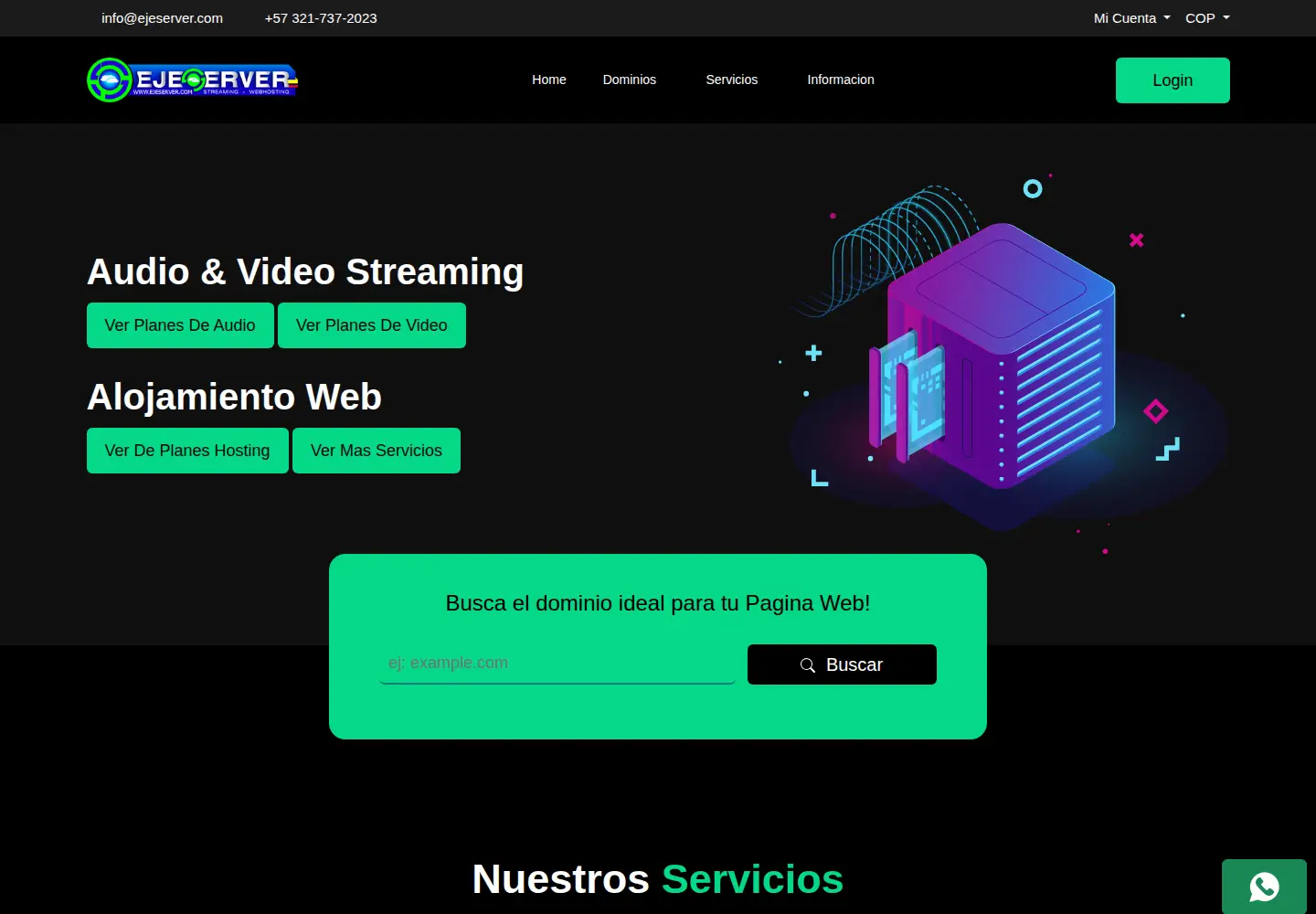 Screenshot of ejeserver.com