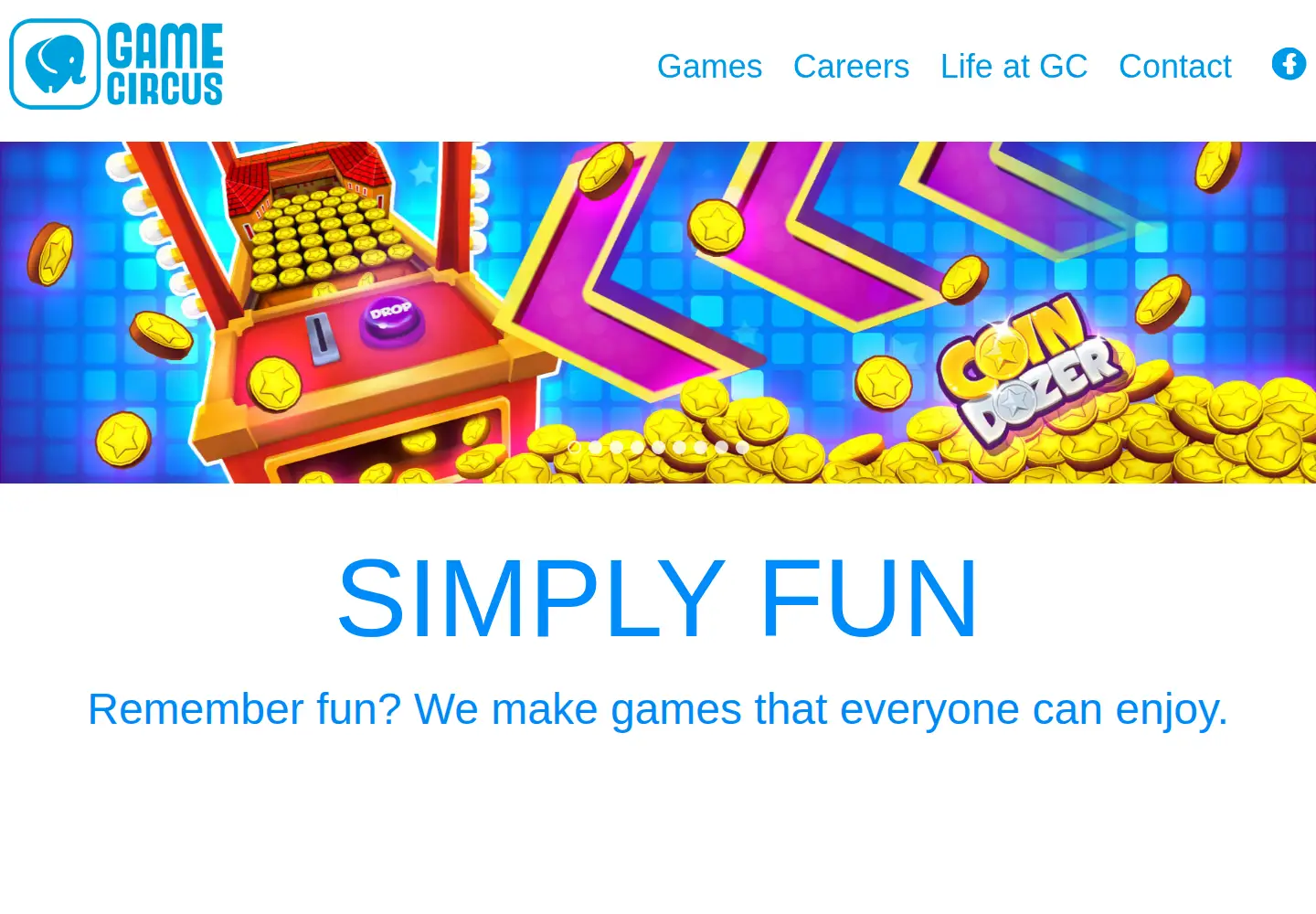 Captured homepage of gamecircus.com in the current scan