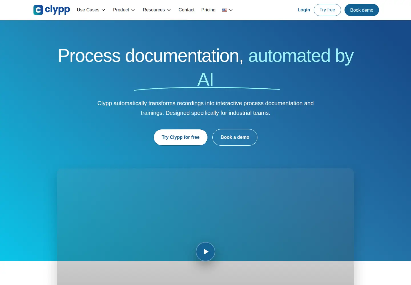 Captured homepage of getclypp.com in the current scan
