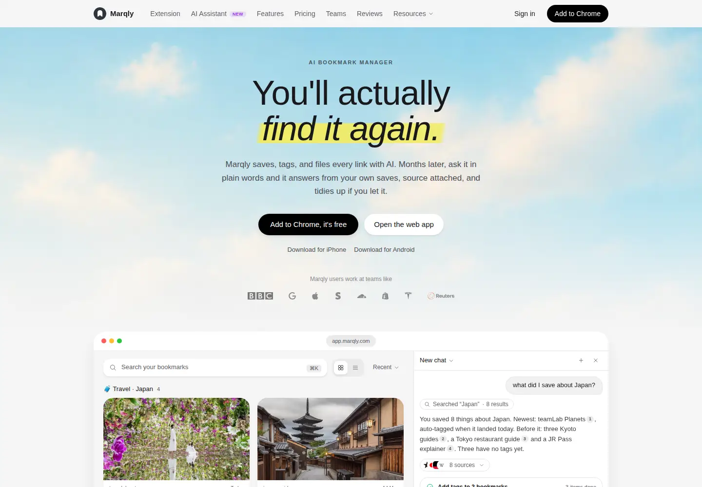 Screenshot of marqly.com
