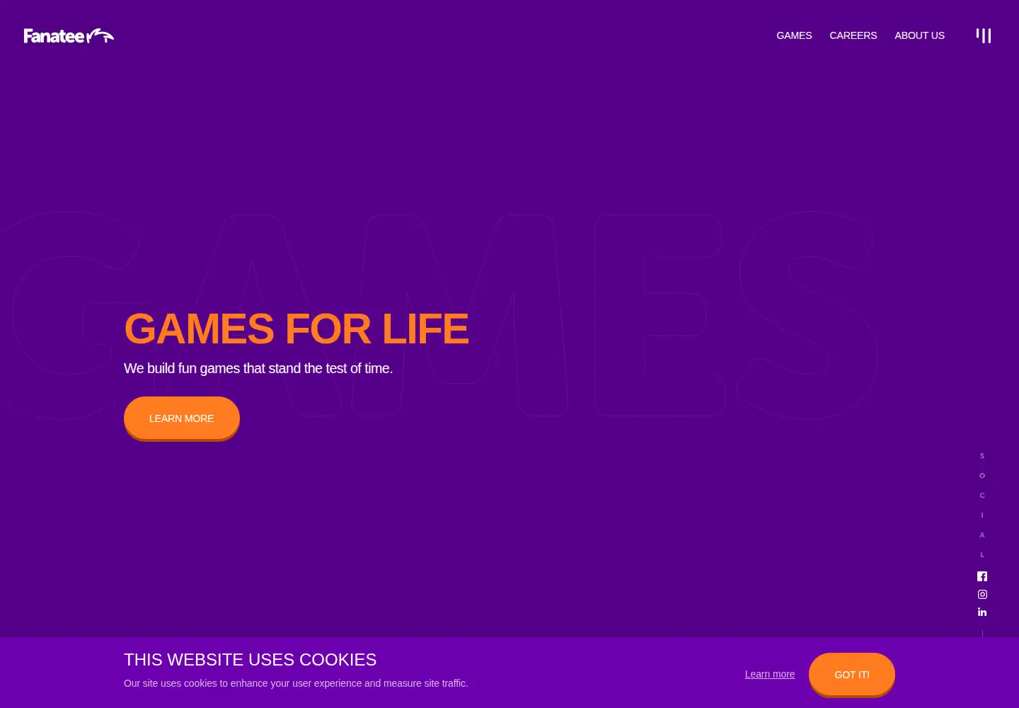 Screenshot of fanatee.com