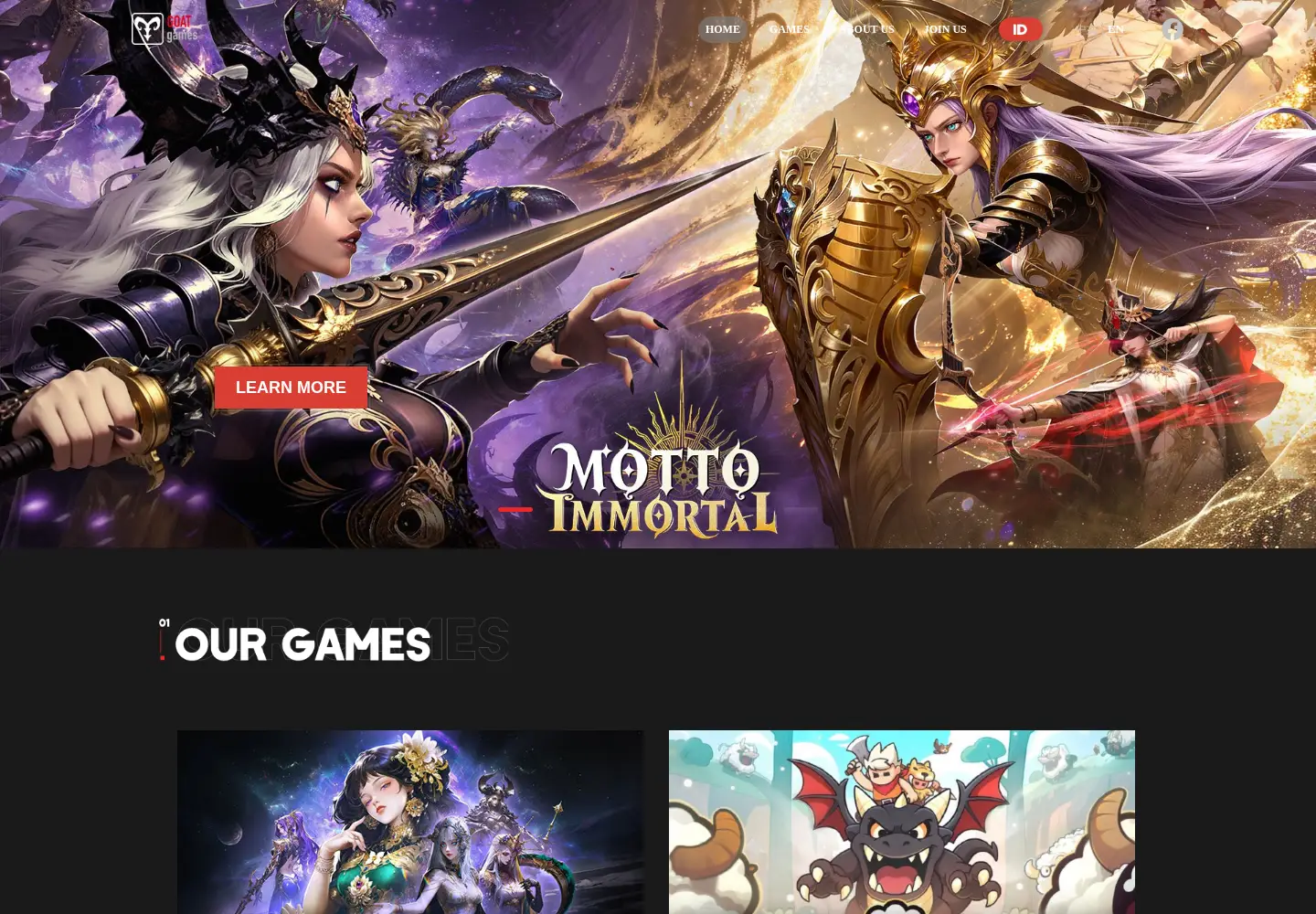 Screenshot of goatgames.com