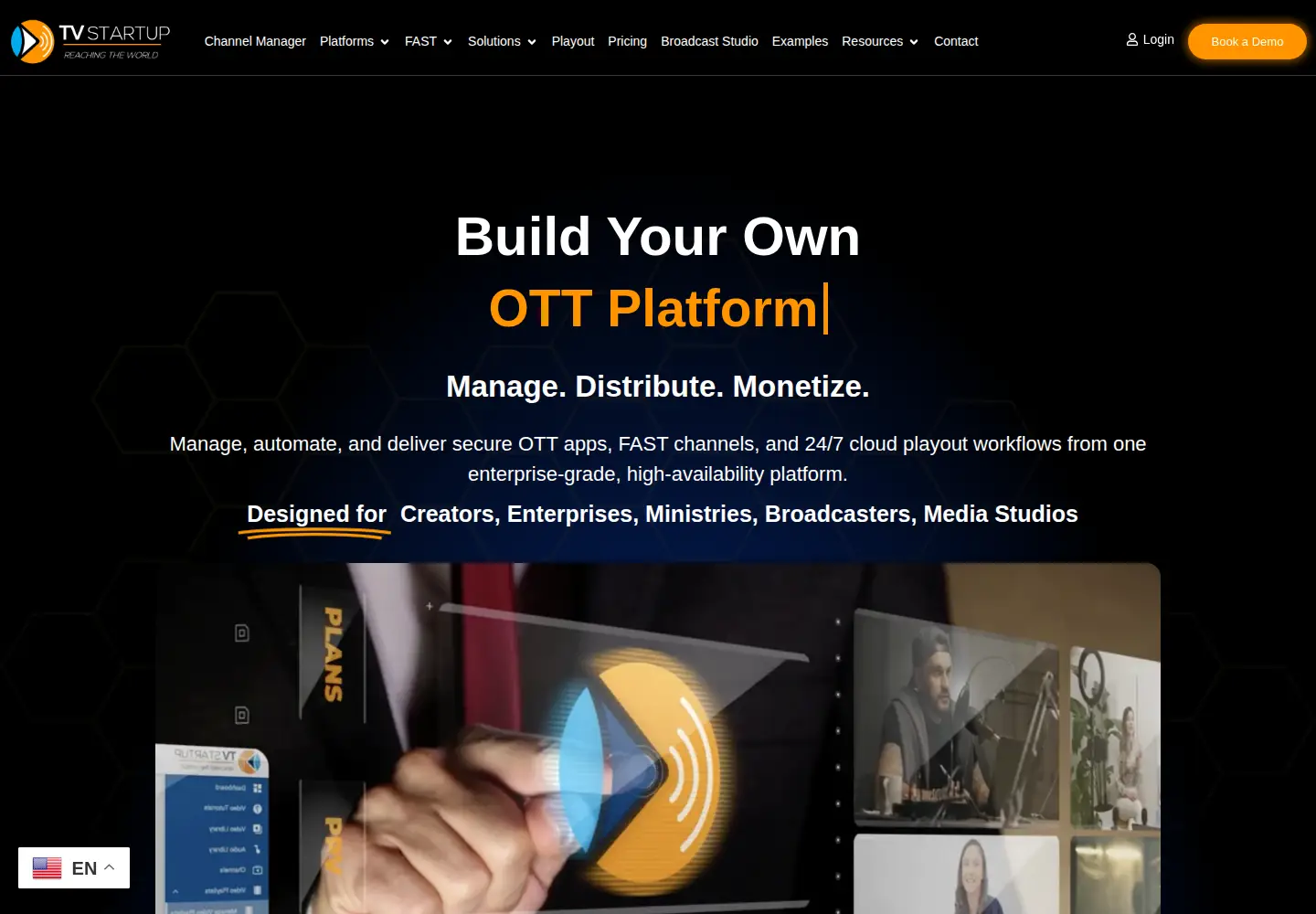 Screenshot of tvstartup.com