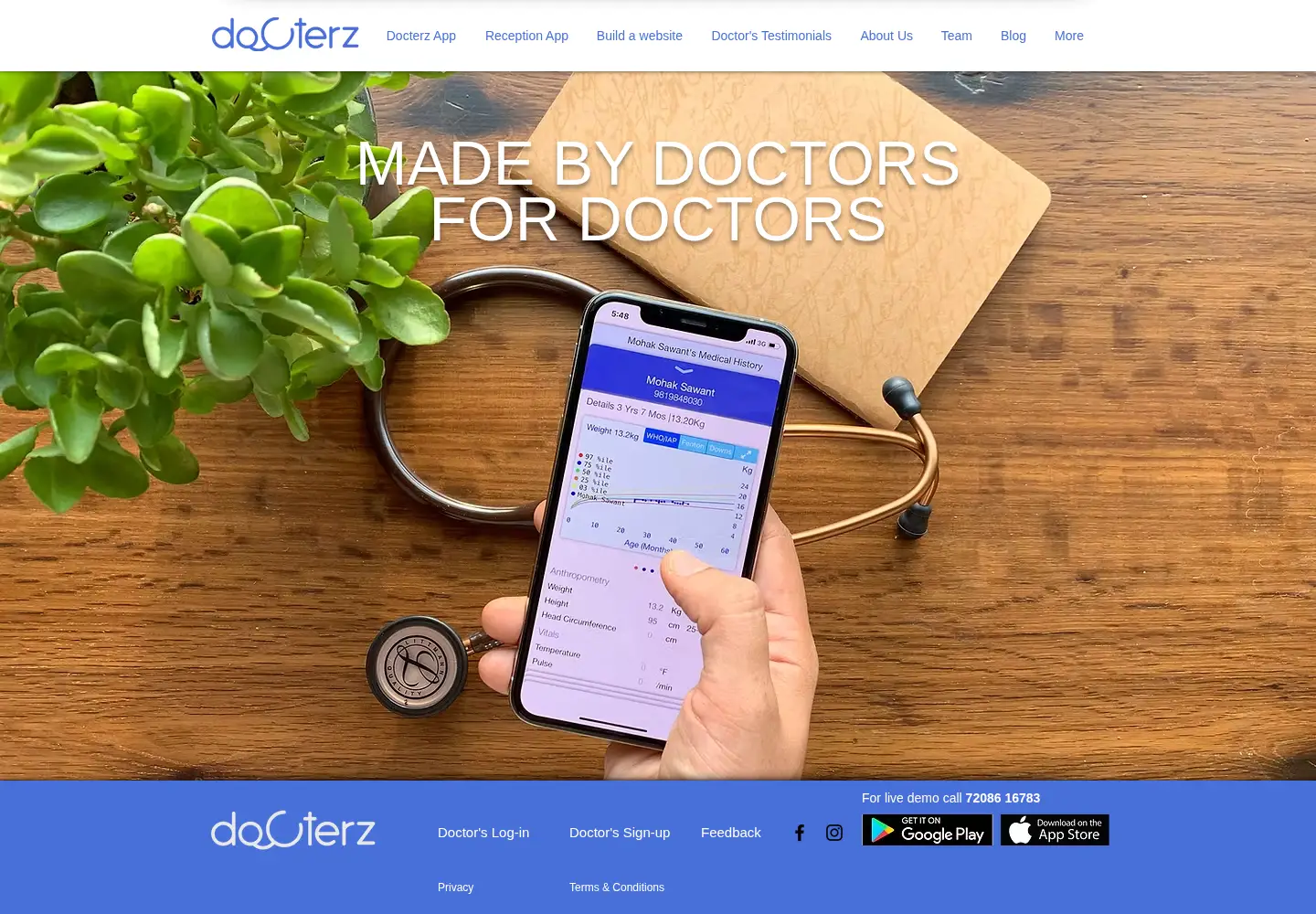 Screenshot of docterz.in