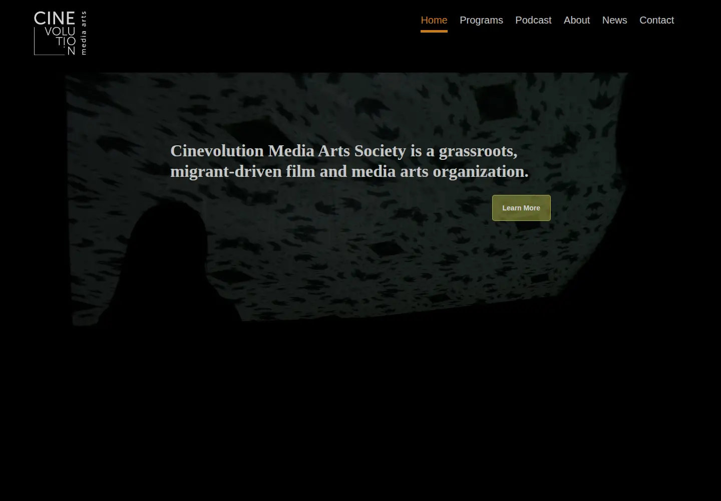 Captured homepage of cinevolutionmedia.com in the current scan