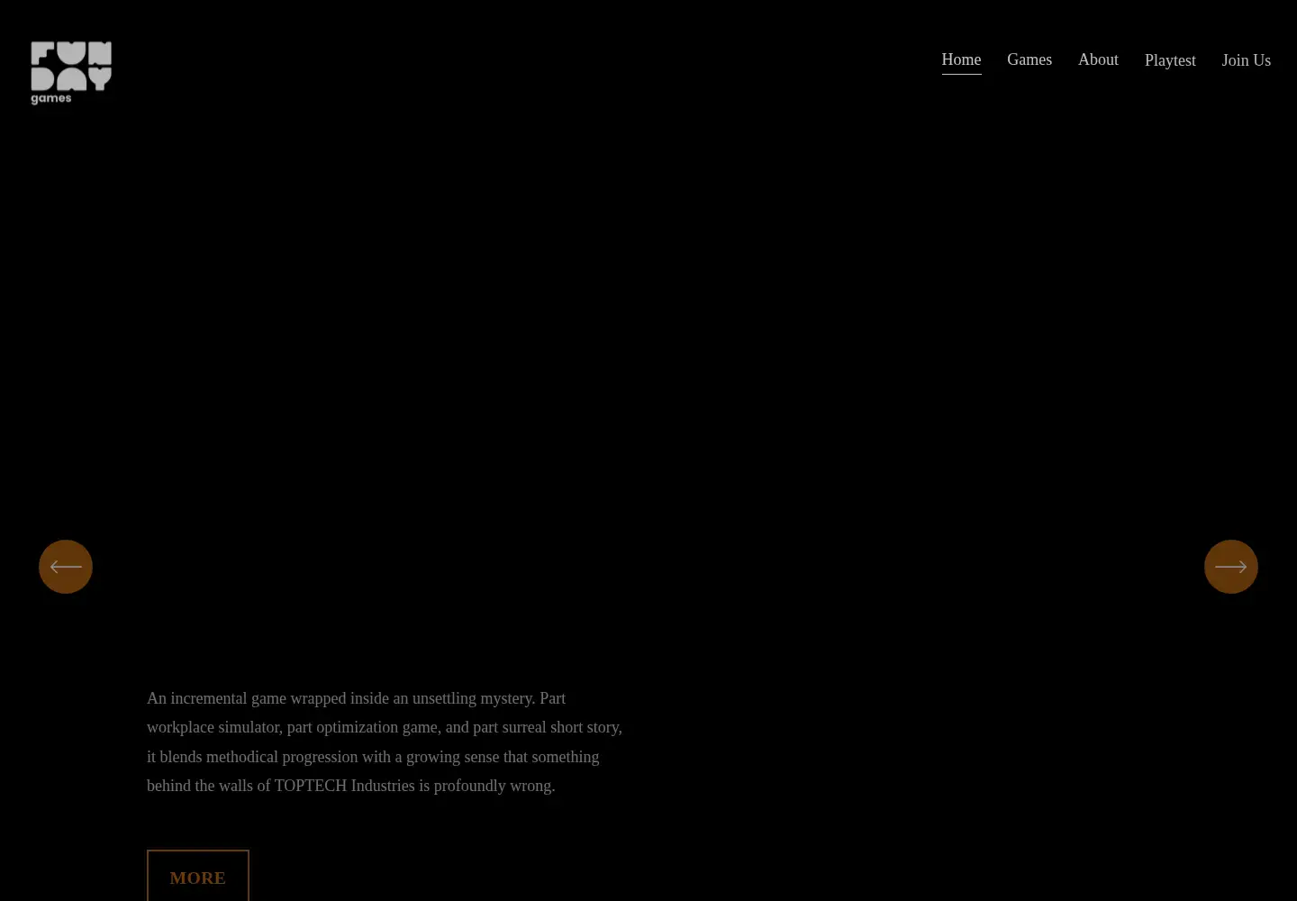 Captured homepage of fundaygames.dk in the current scan