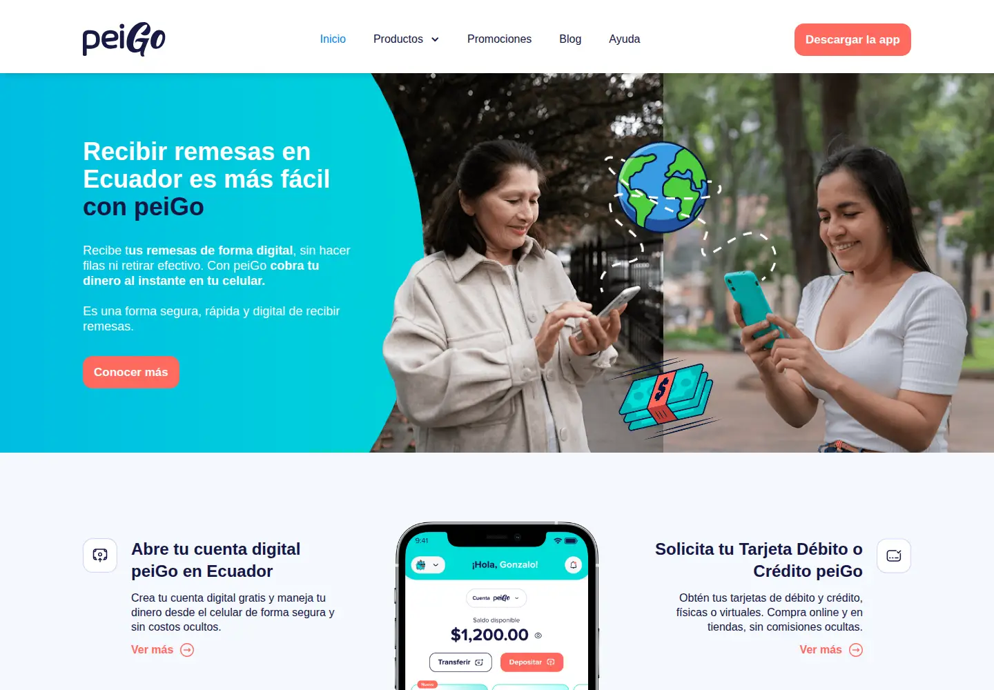 Screenshot of peigo.com.ec