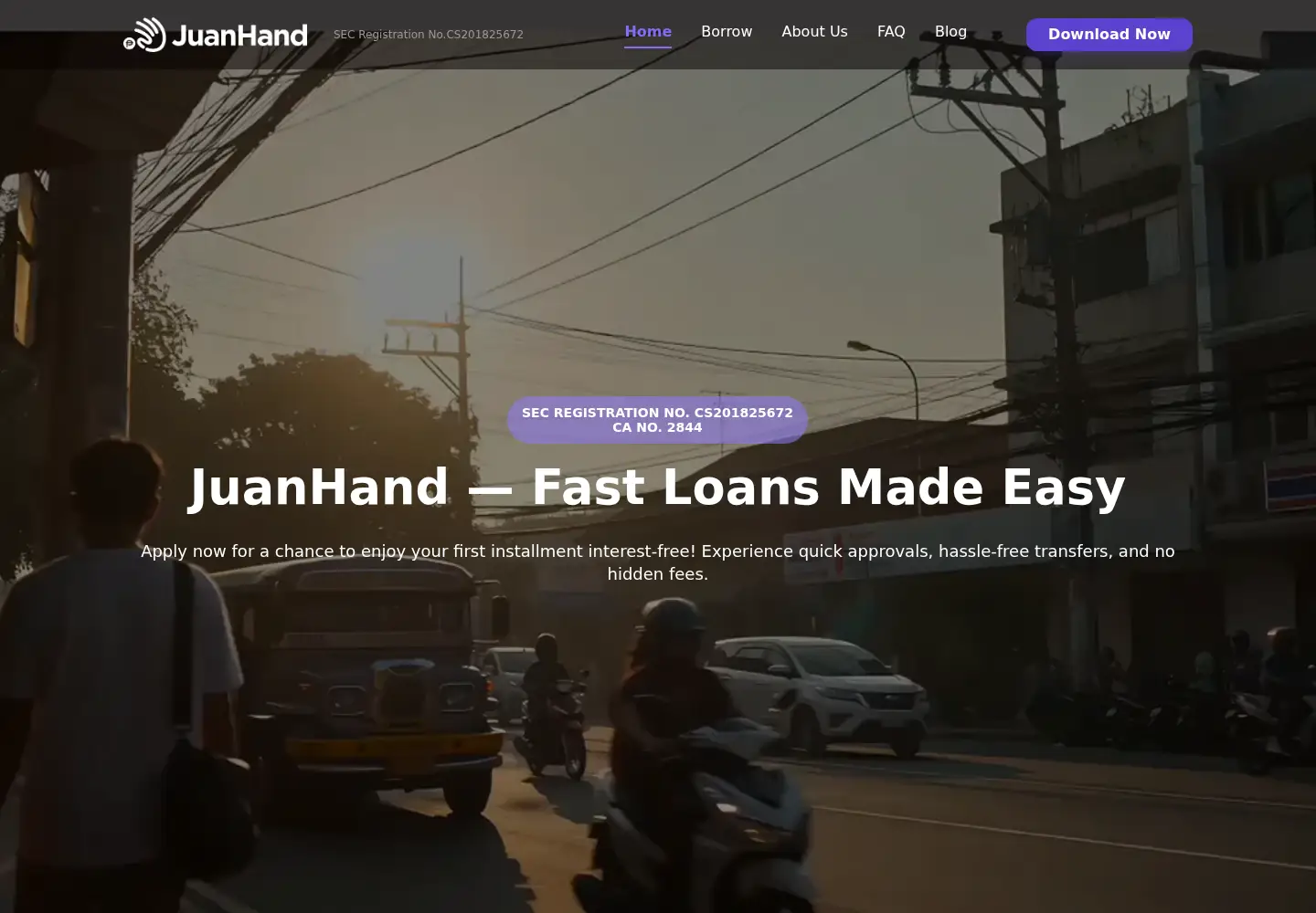 Screenshot of juanhand.com