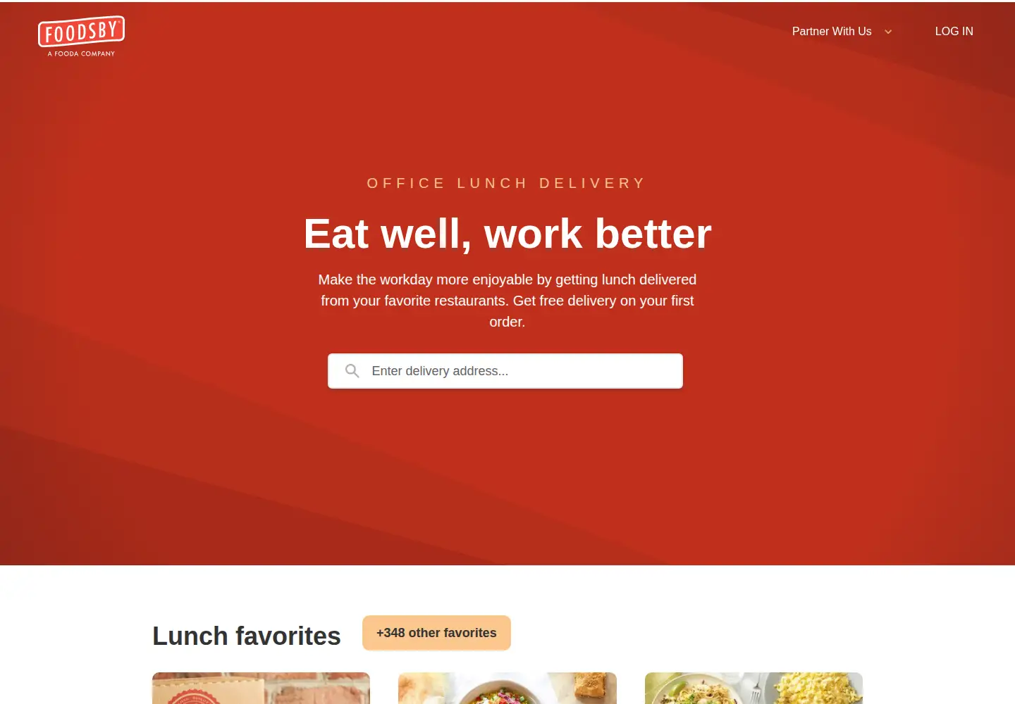 Screenshot of foodsby.com