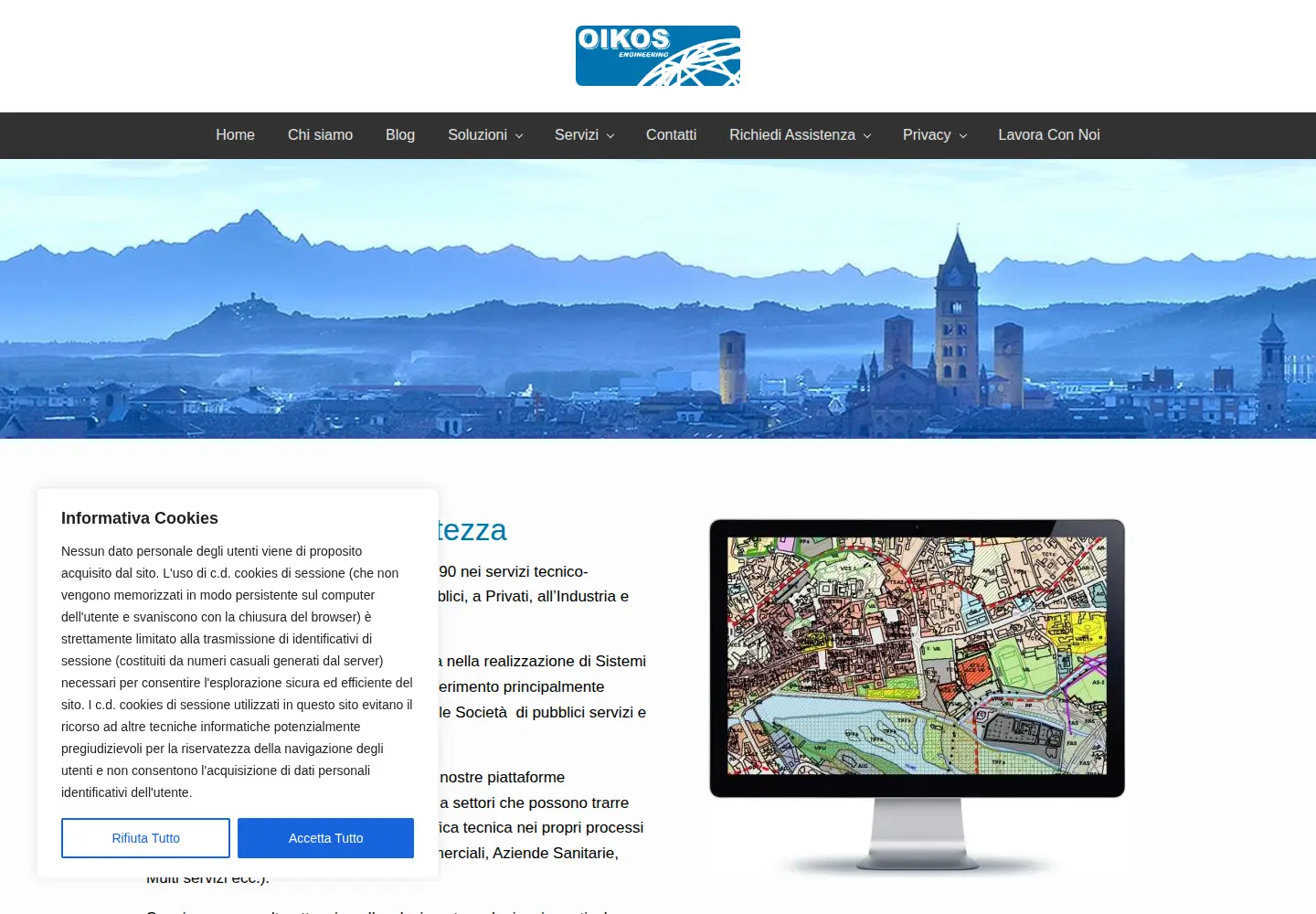 Screenshot of oikosweb.com