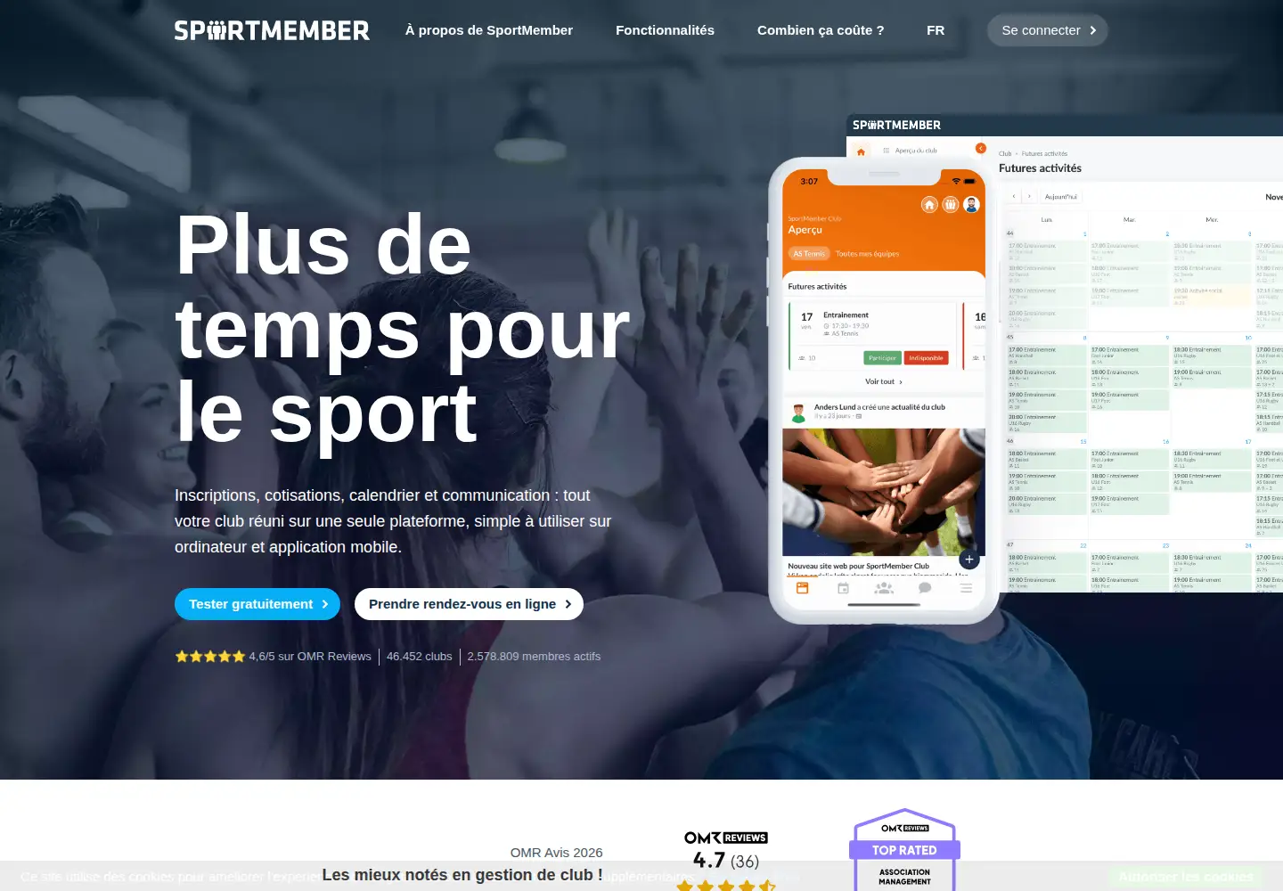 Screenshot of sportmember.com