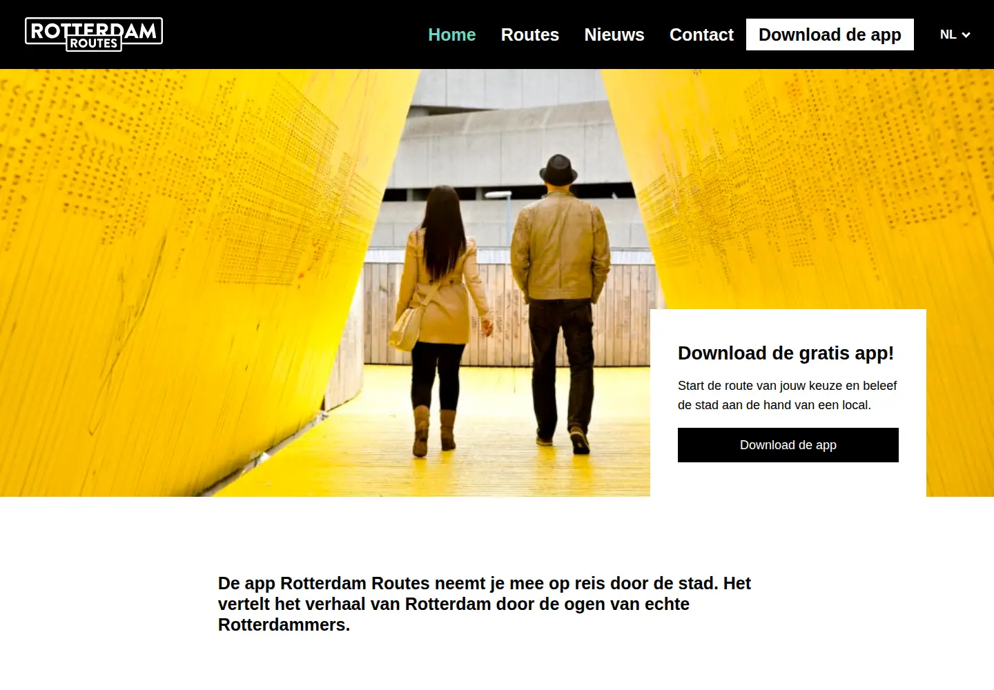 Screenshot of rotterdamroutes.nl