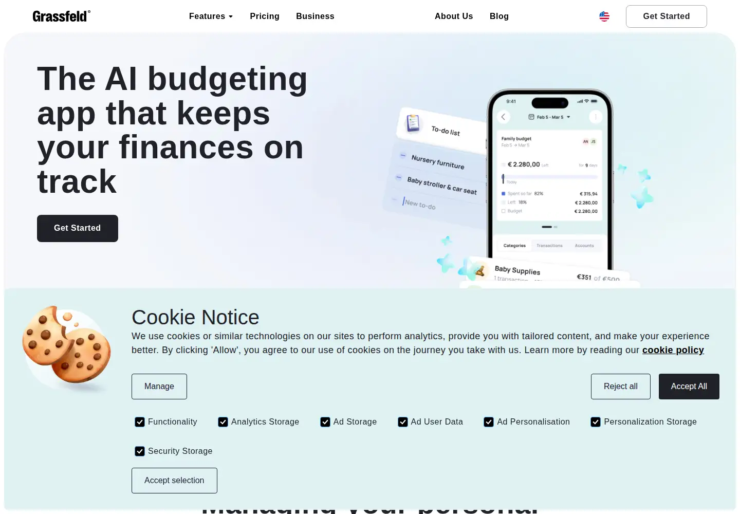 Screenshot of grassfeld.com