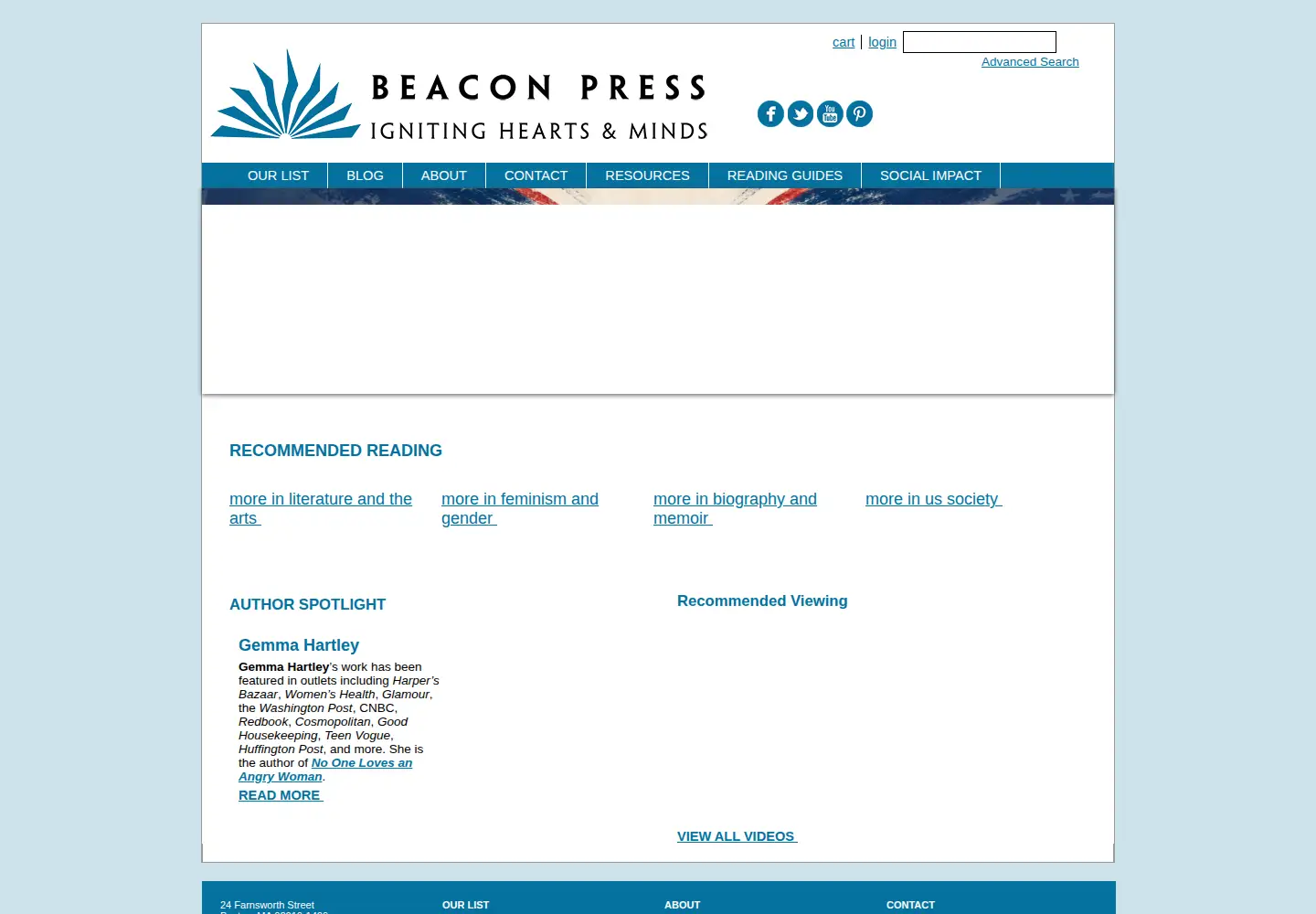 Screenshot of beacon.org