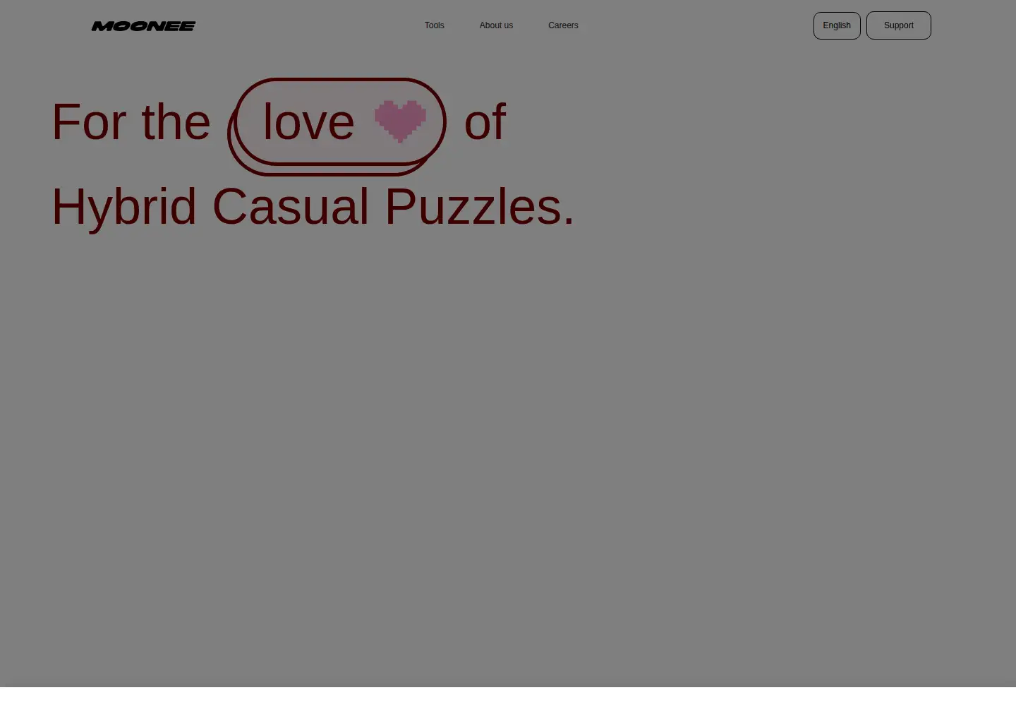 Captured homepage of moonee.io in the current scan