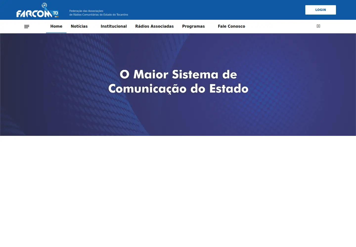 Captured homepage of farcomto.org in the current scan