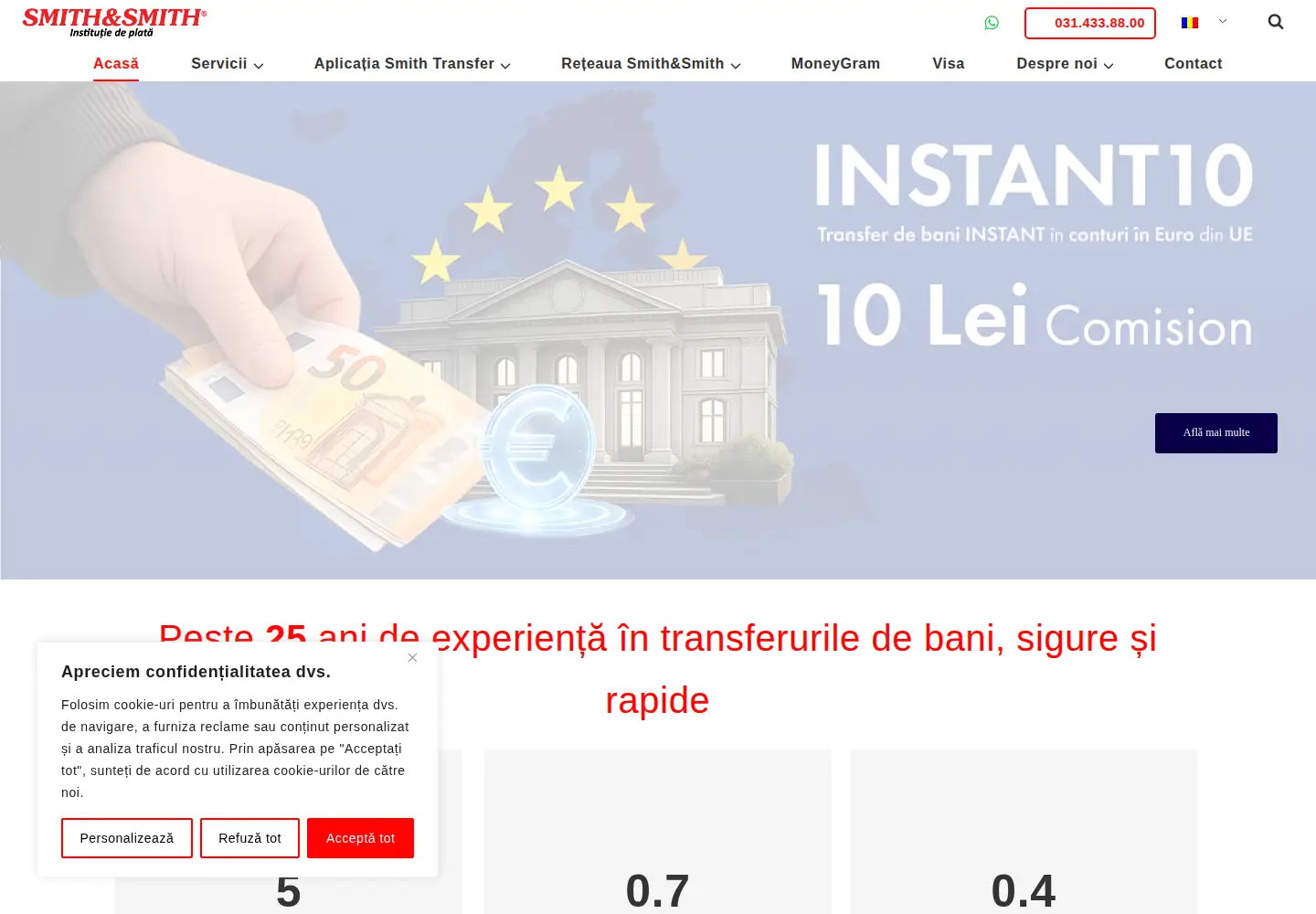 Screenshot of smith.com.ro
