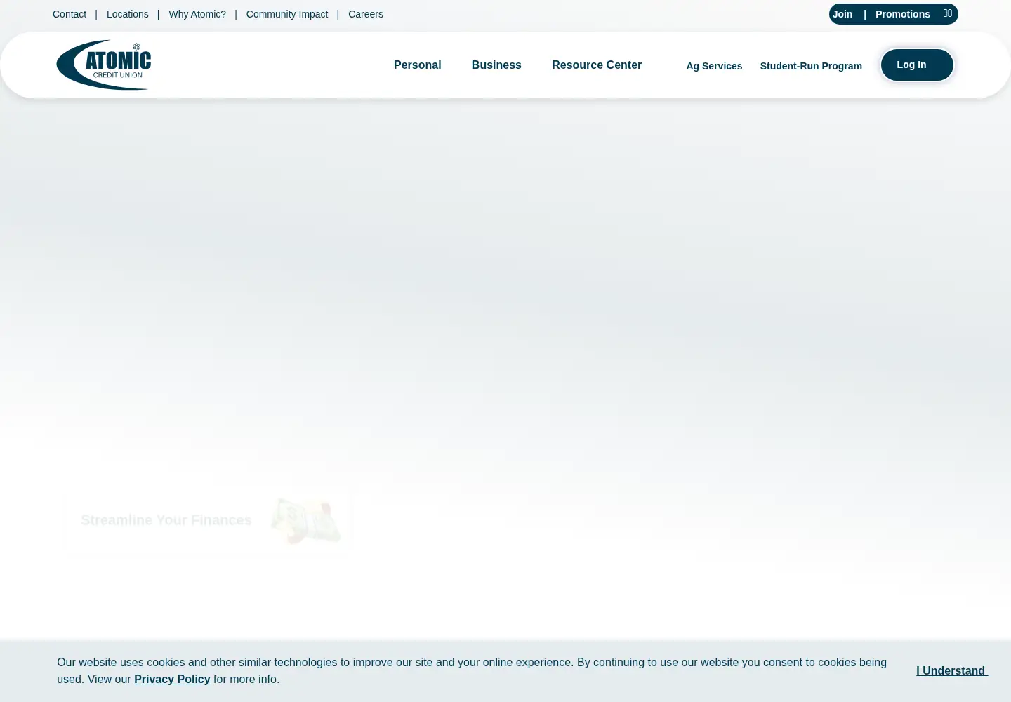 Screenshot of atomiccu.com