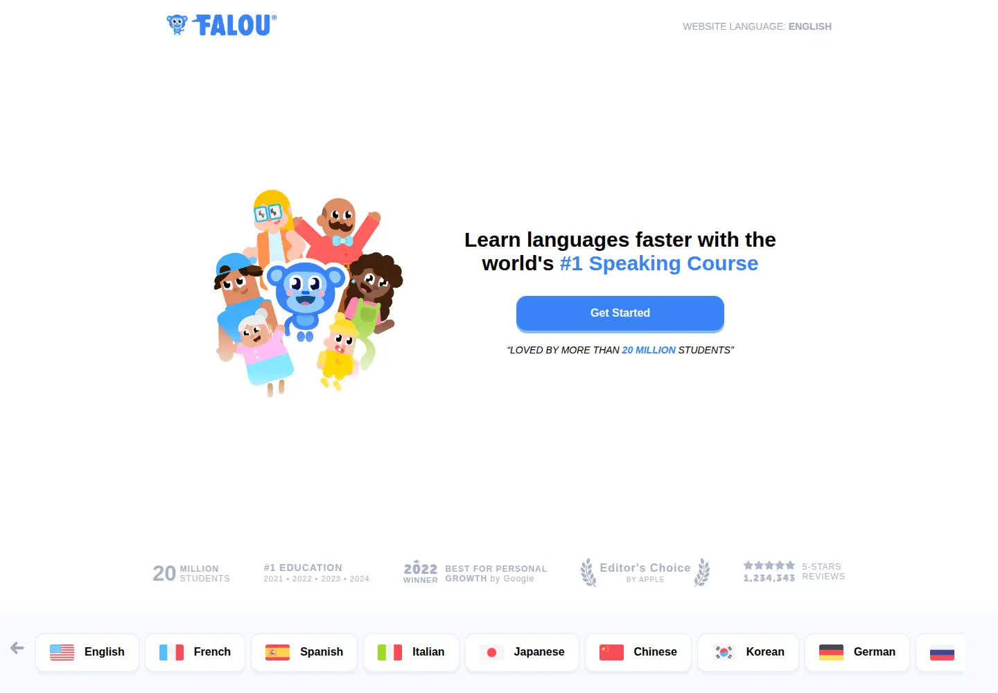 Screenshot of falou.app