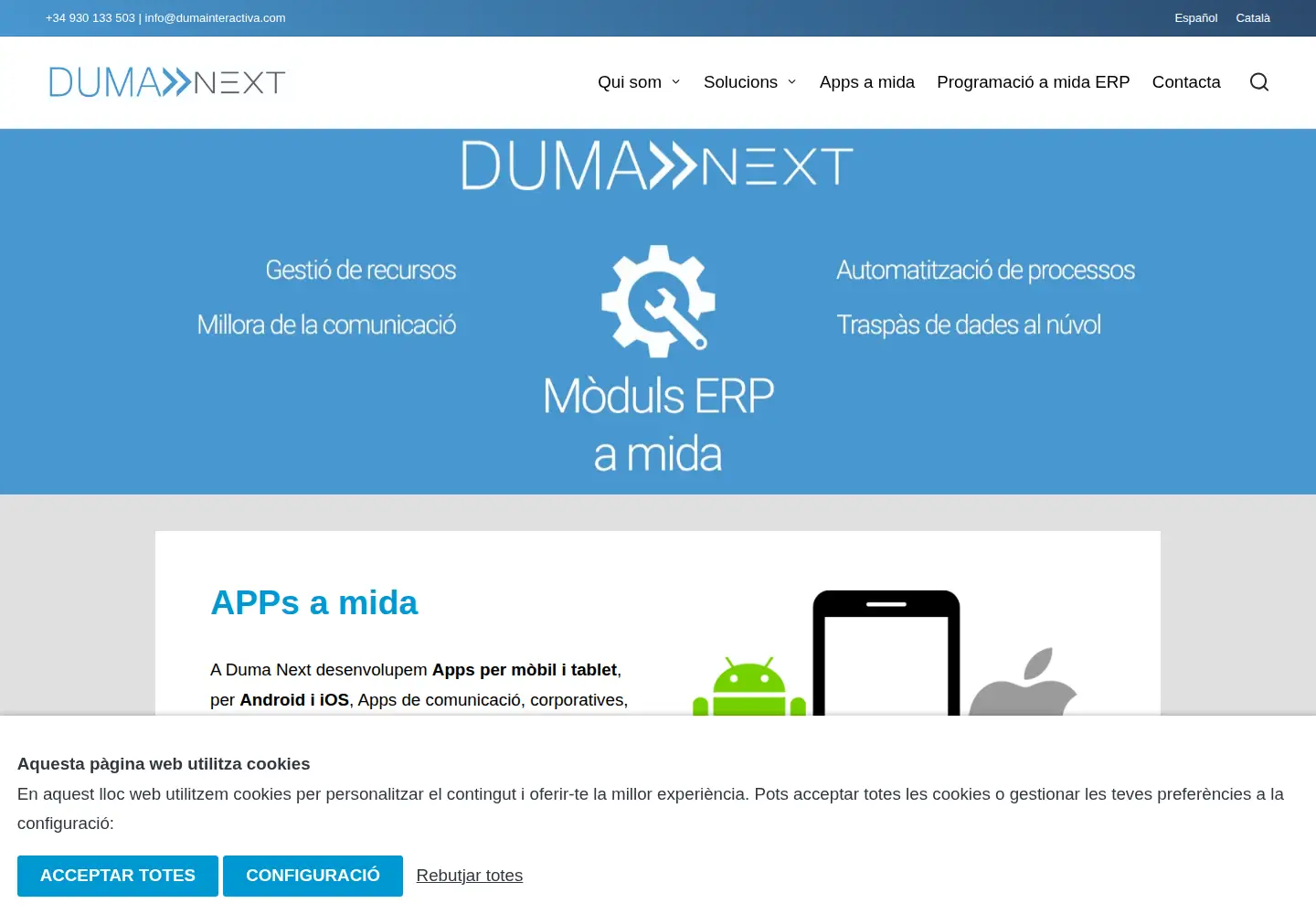 Screenshot of dumainteractiva.com