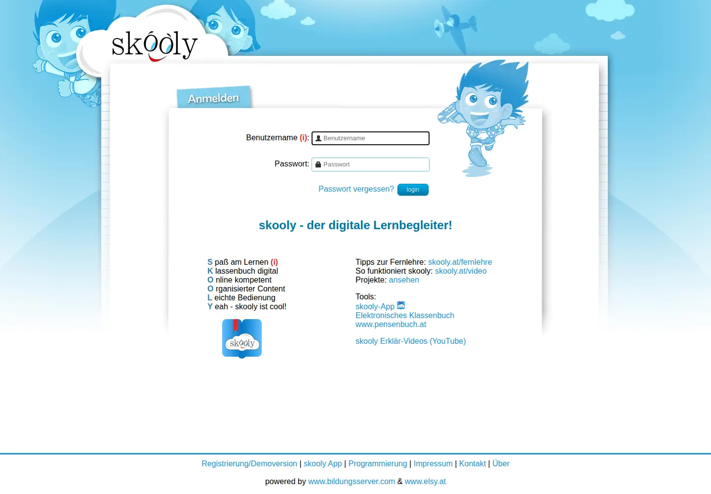 Screenshot of skooly.at