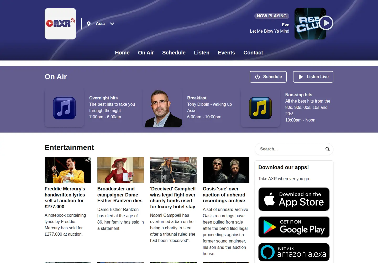 Screenshot of axr.co