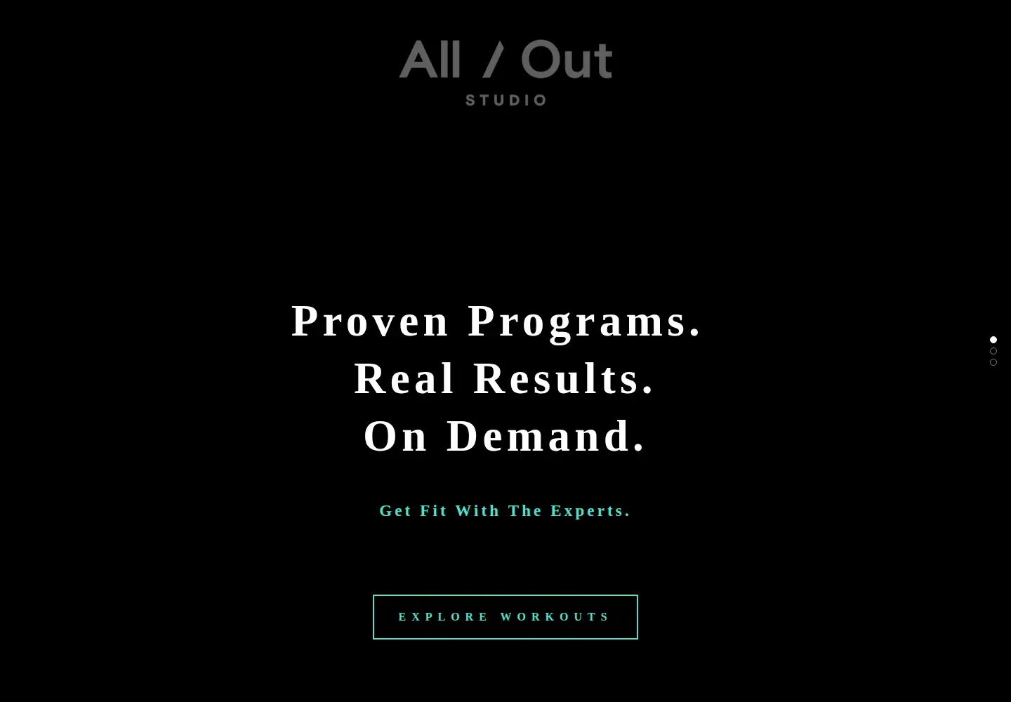 Screenshot of alloutstudio.com
