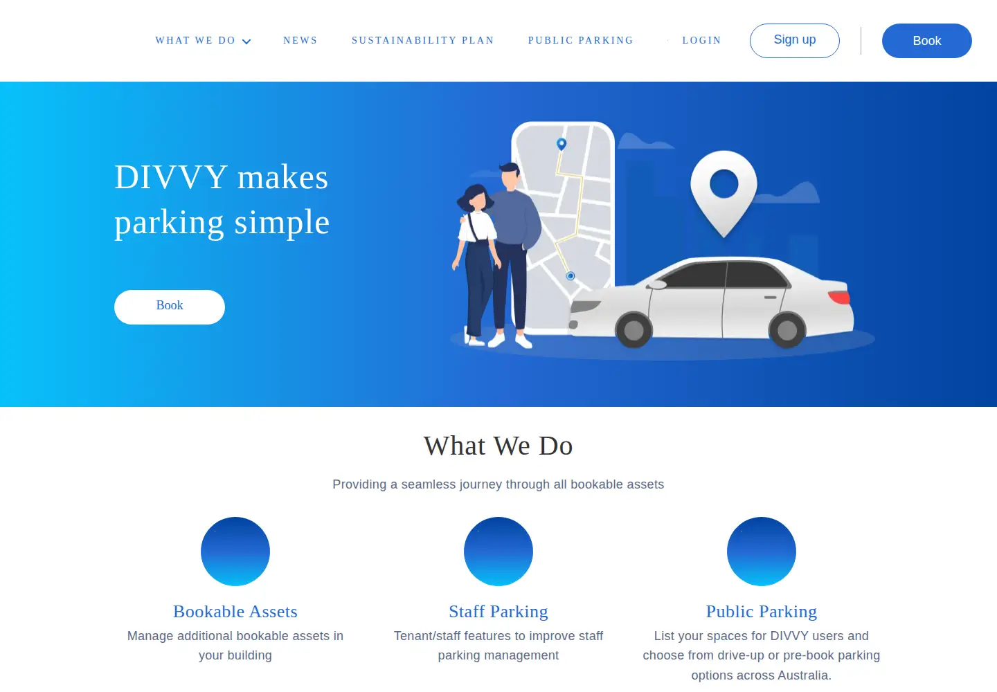 Screenshot of divvyparking.com