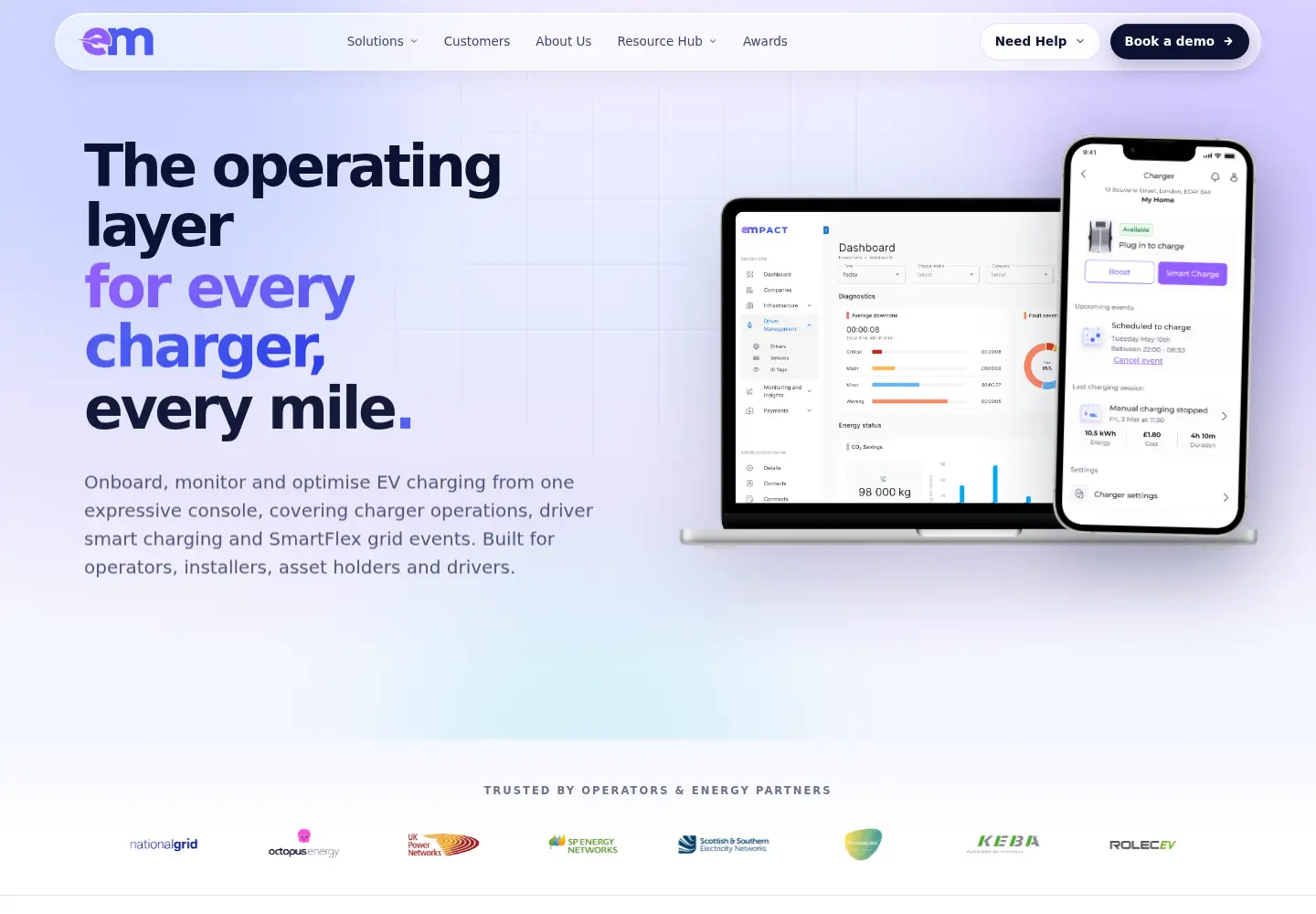 Screenshot of electricmiles.com