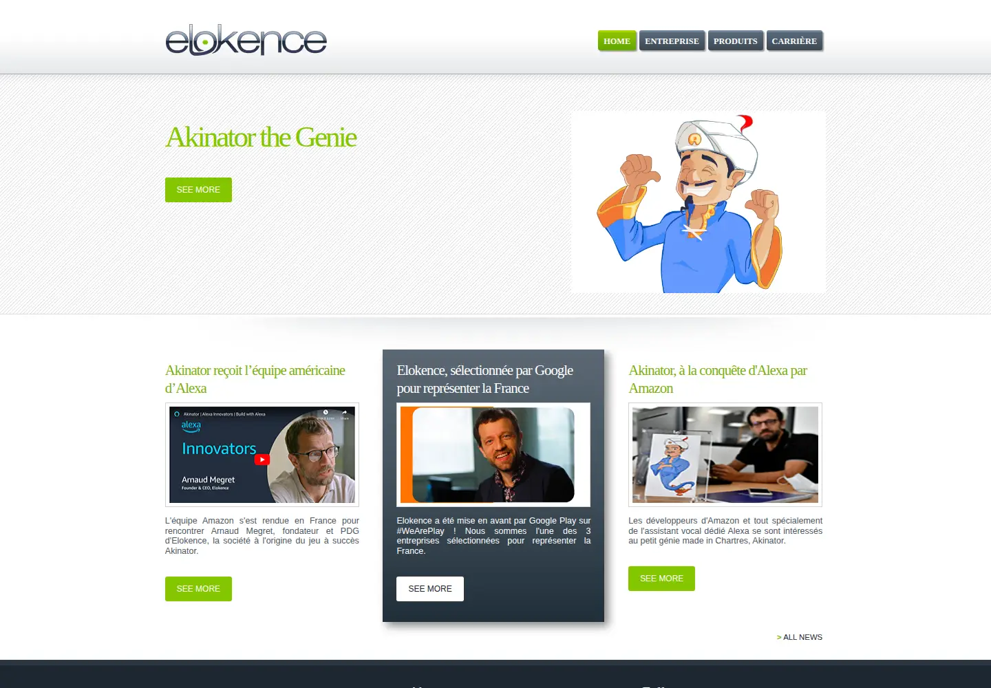 Screenshot of elokence.com
