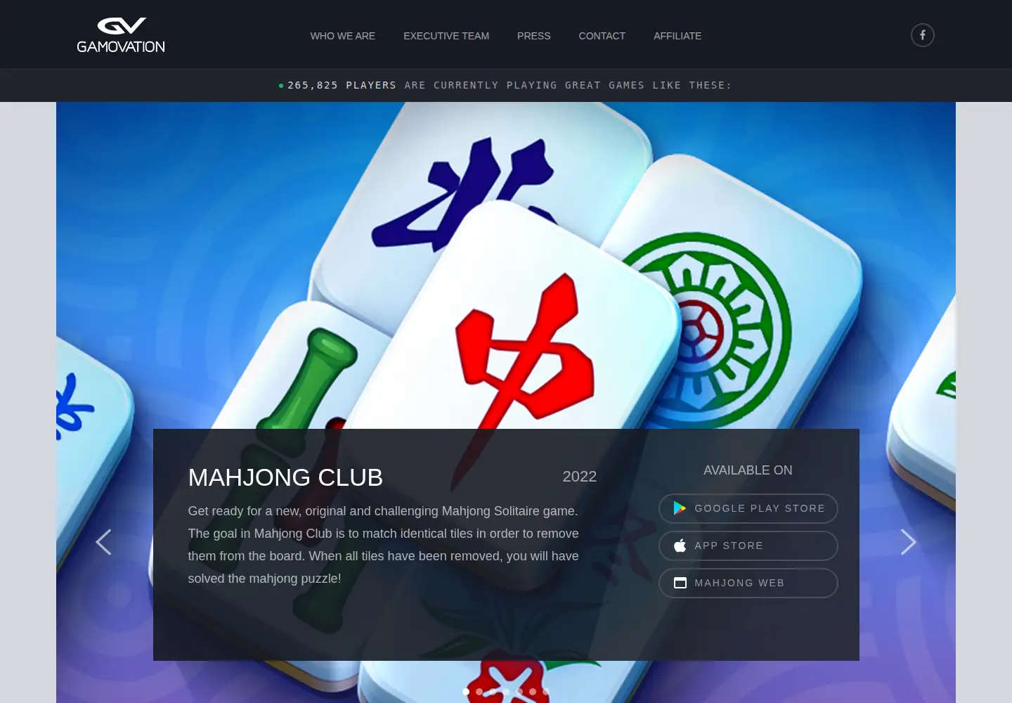 Screenshot of gamovation.com