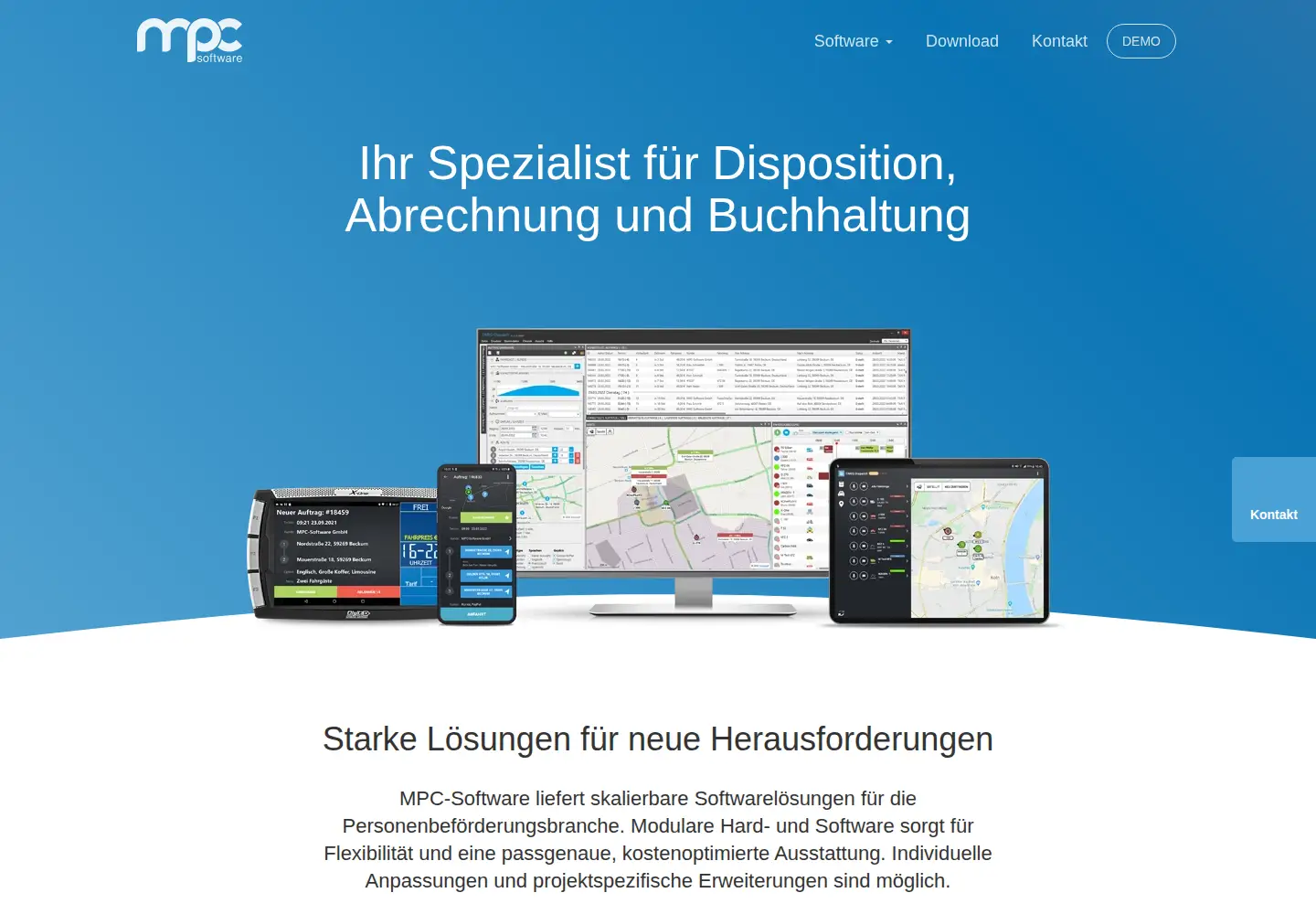 Screenshot of mpc-software.de