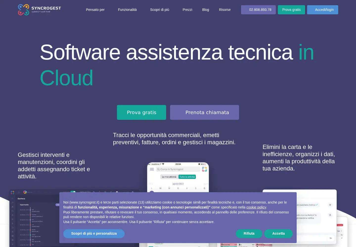 Screenshot of syncrogest.it