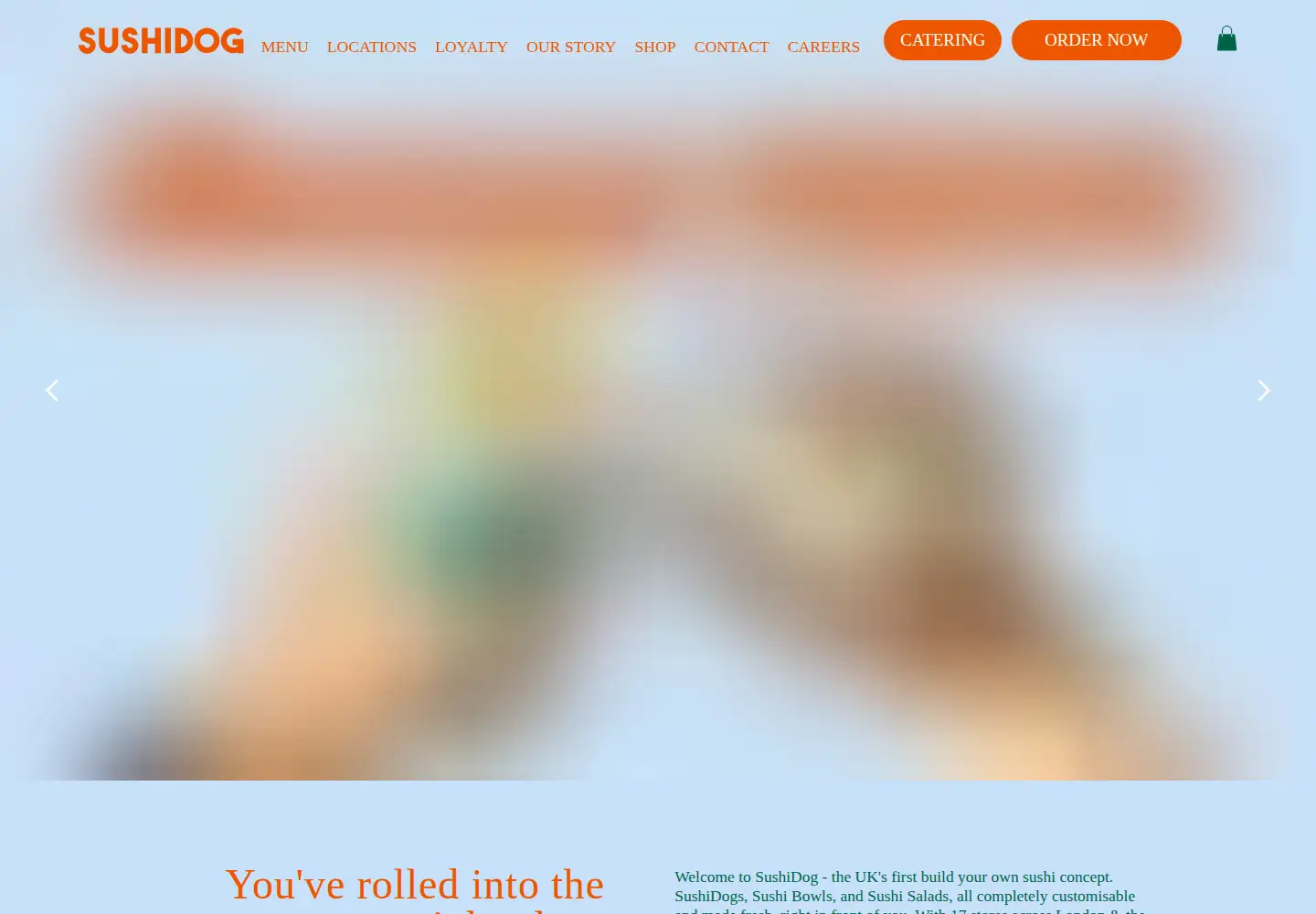 Screenshot of sushidog.co.uk