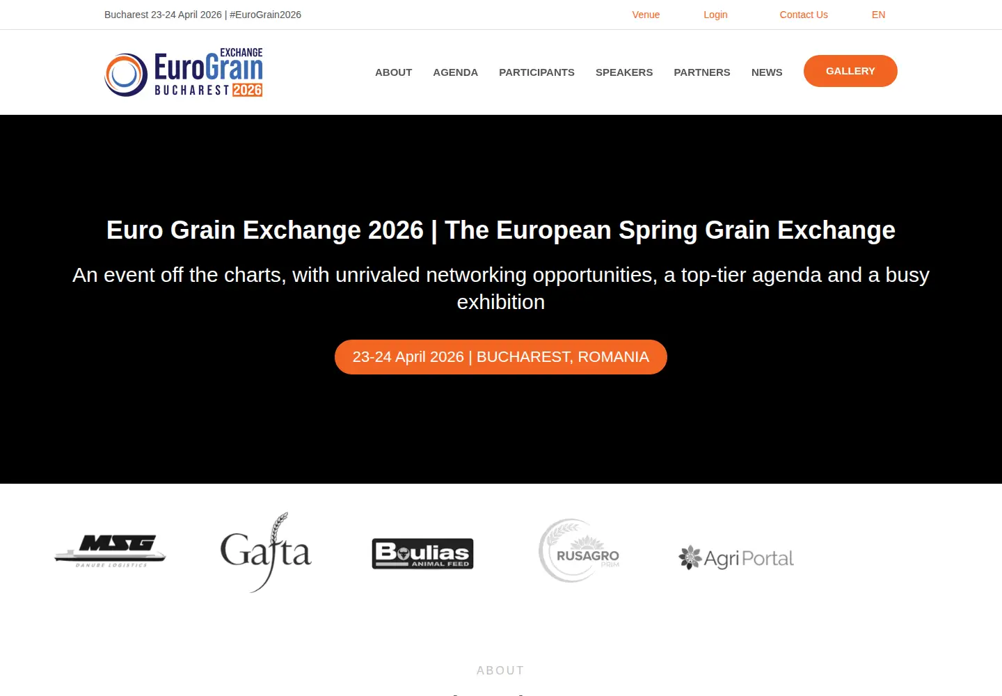 Captured homepage of eurograinevents.com in the current scan